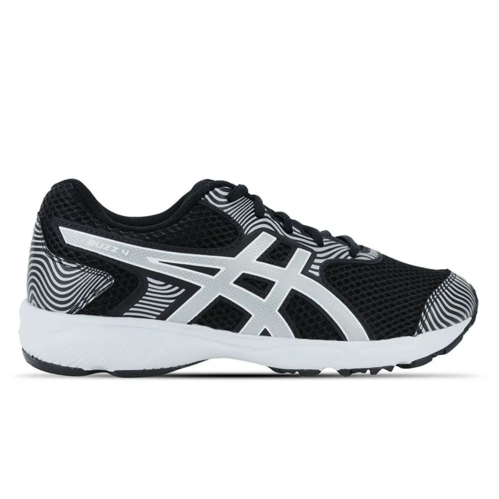 Tênis Asics Buzz 4 Infantil - Preto/Cinza
