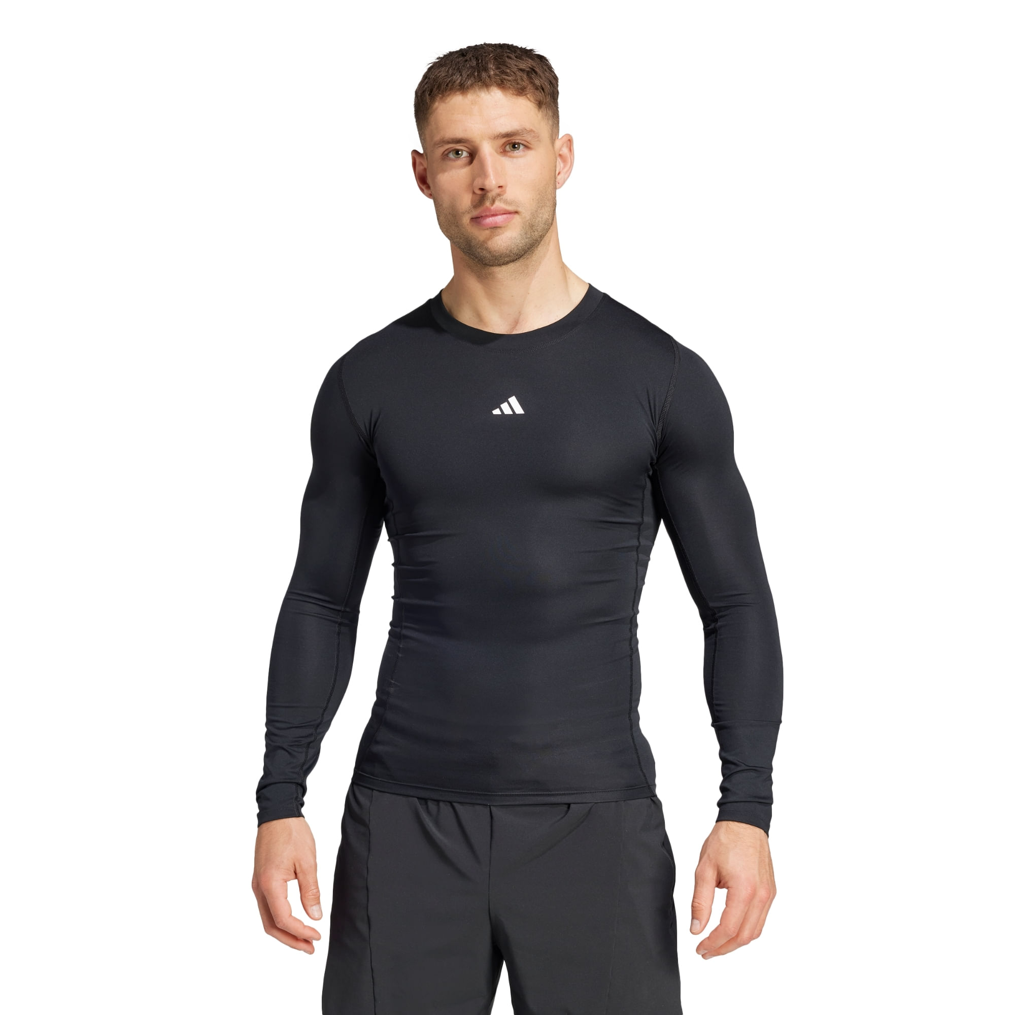 Camiseta Treino Manga Longa Techfit Compression Homem adidas