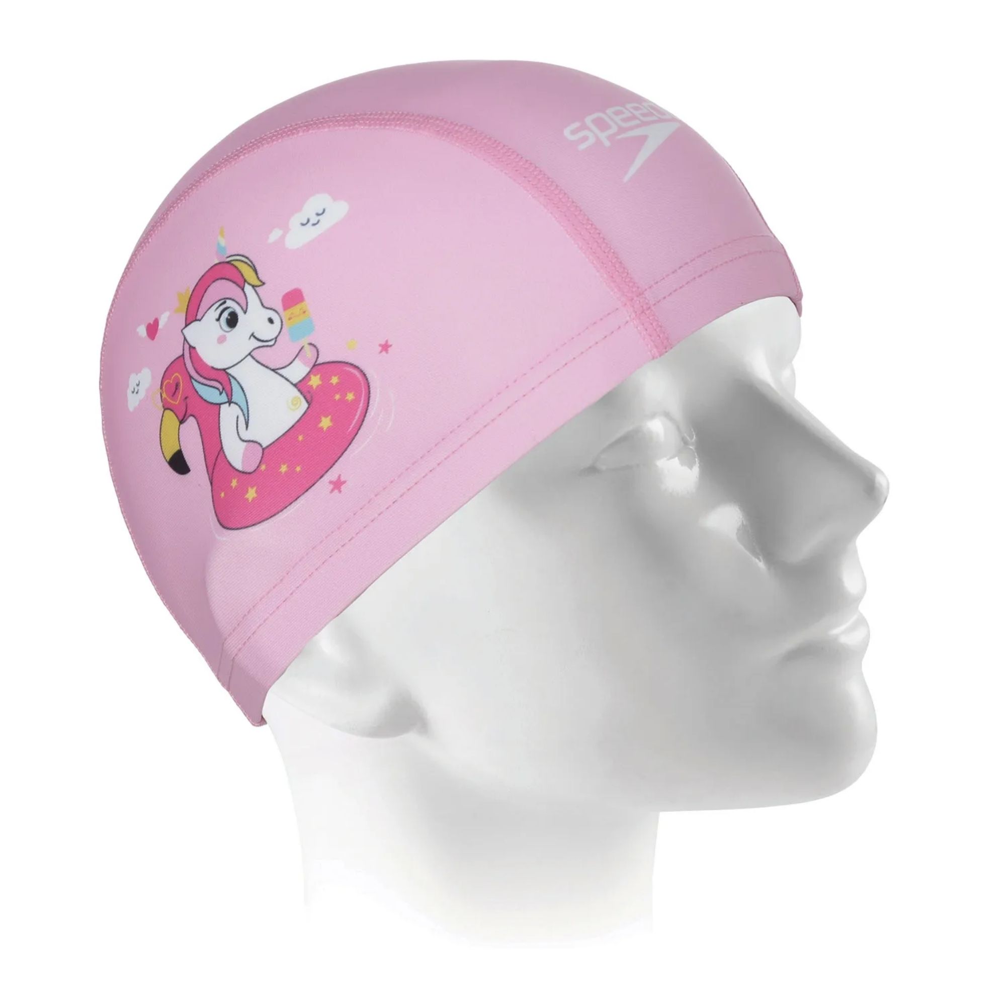 Touca De Natação Speedo Fun Cap Unicórnio Infantil - Rosa