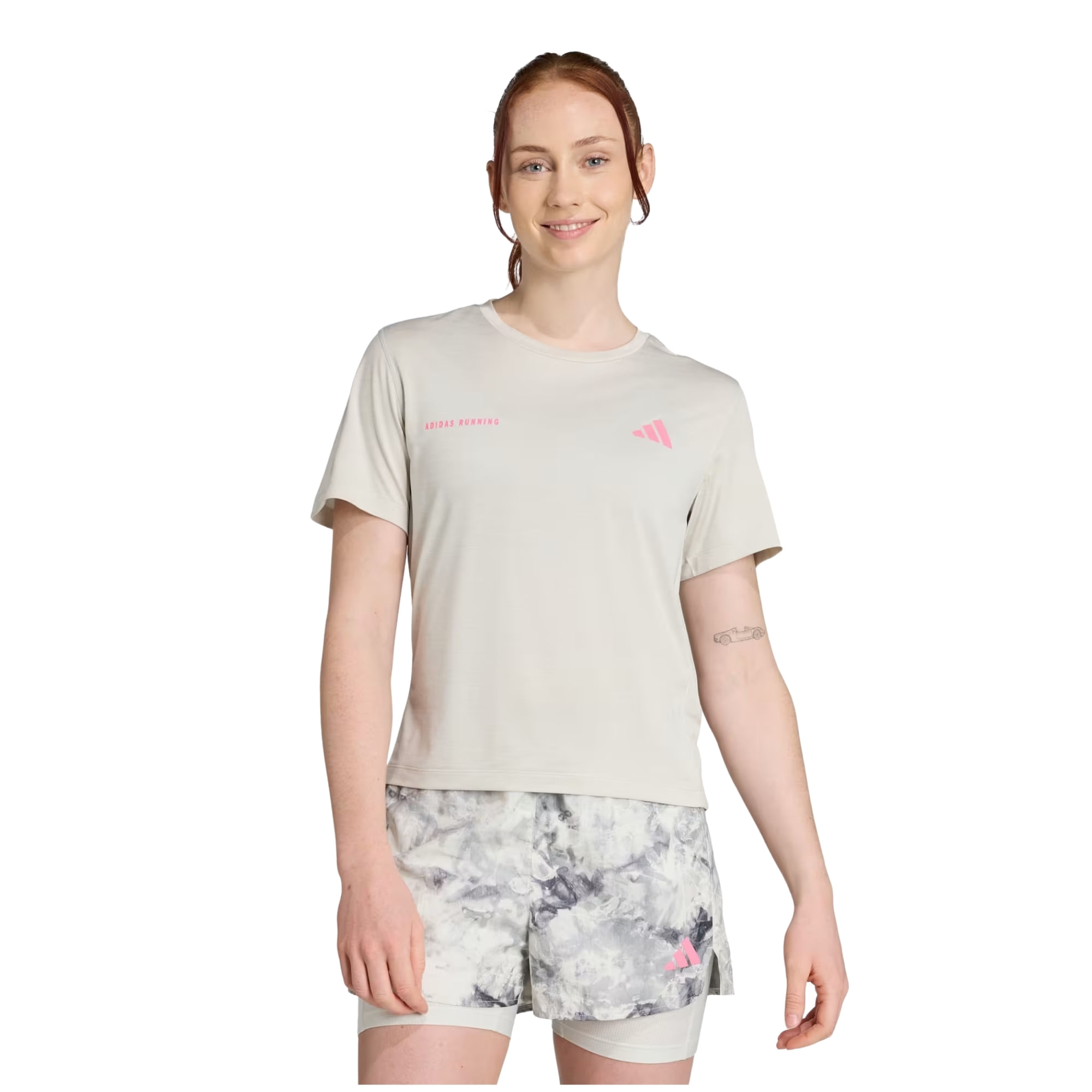 Camiseta Adidas Own The Run Melange Feminina - Cinza
