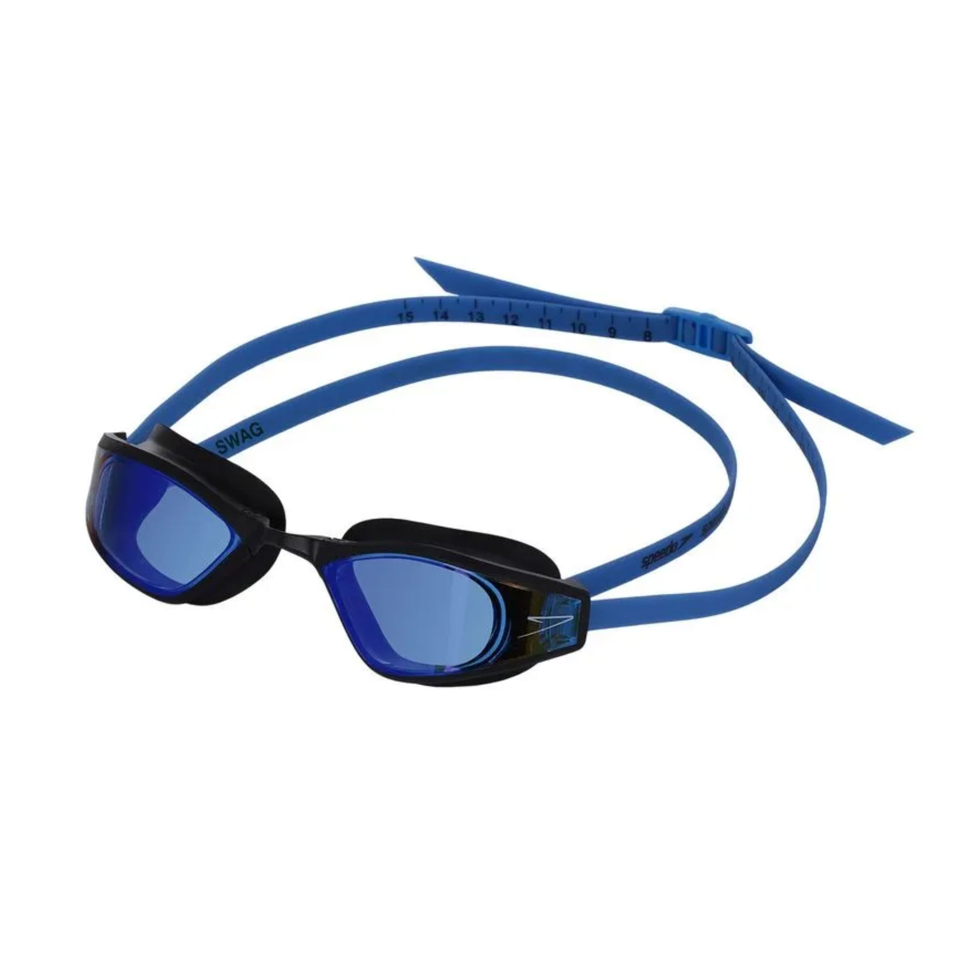 Óculos De Natação Speedo Swag Unissex - Preto Revo Blue