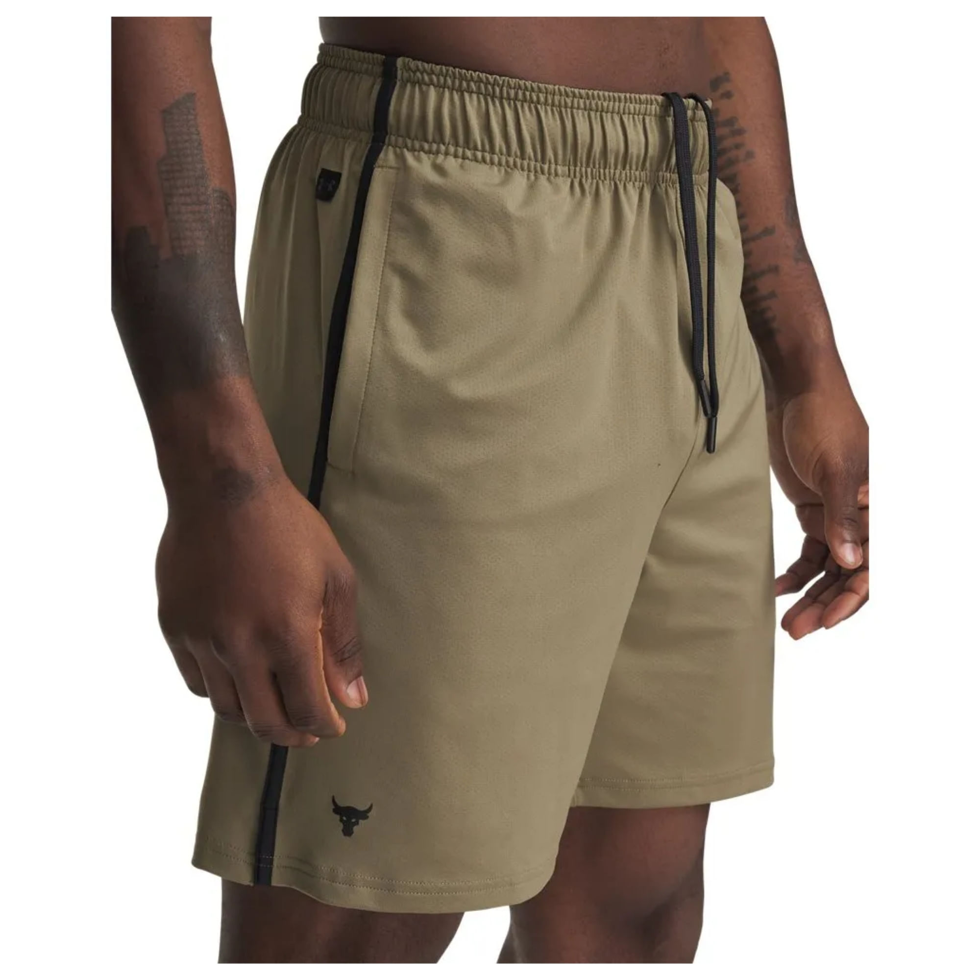 Shorts Under Armour Project Rock Mesh Masculino - Marrom