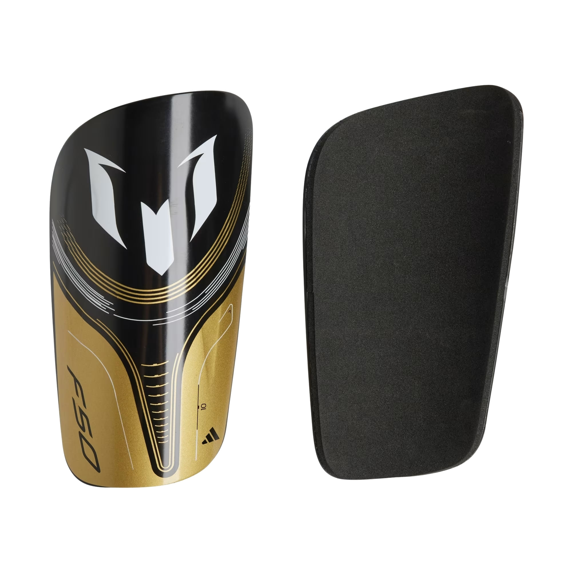Caneleira Adidas Messi Club Unissex - Preta/Dourada