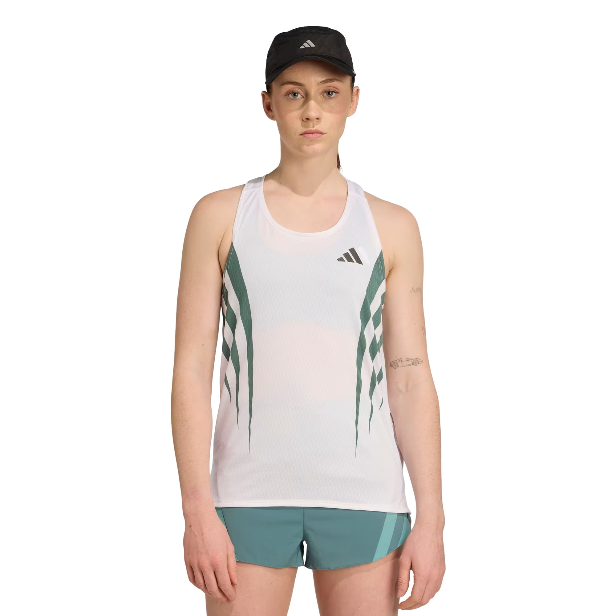 Regata Adidas Adizero Seasonal Feminina - Branca/Verde