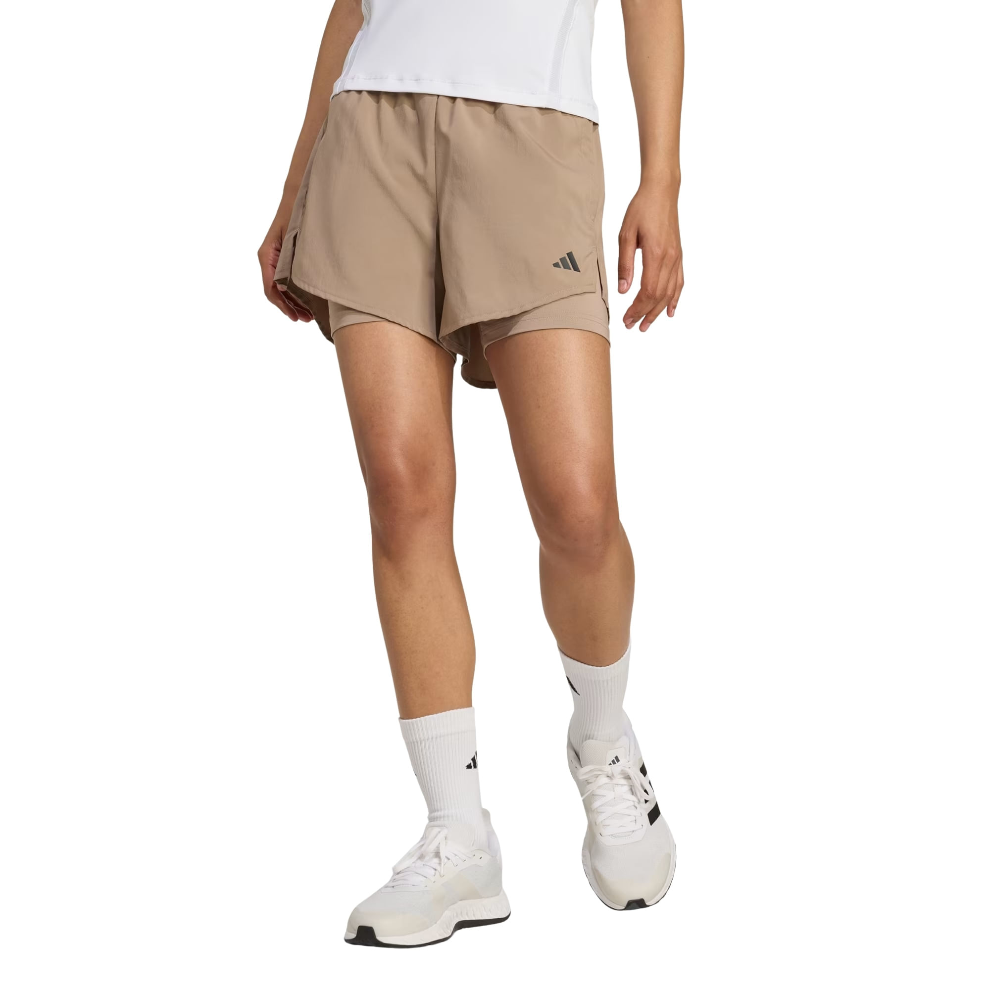 Shorts Adidas Minimal 2 In 1 Feminino - Marrom