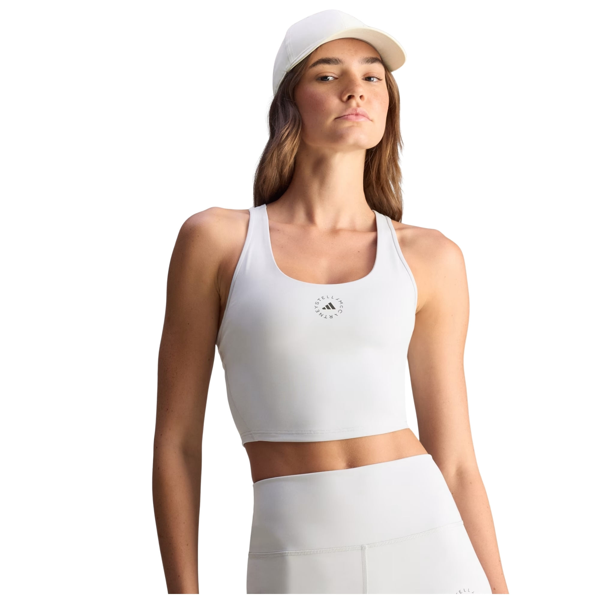 Top Cropped Adidas Stella Mccartney Feminino - Cinza