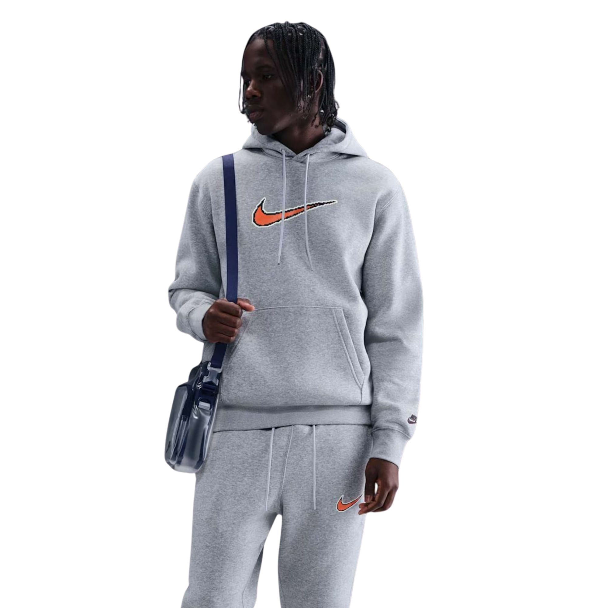 Blusão Nike Club Varsity Masculino - Cinza