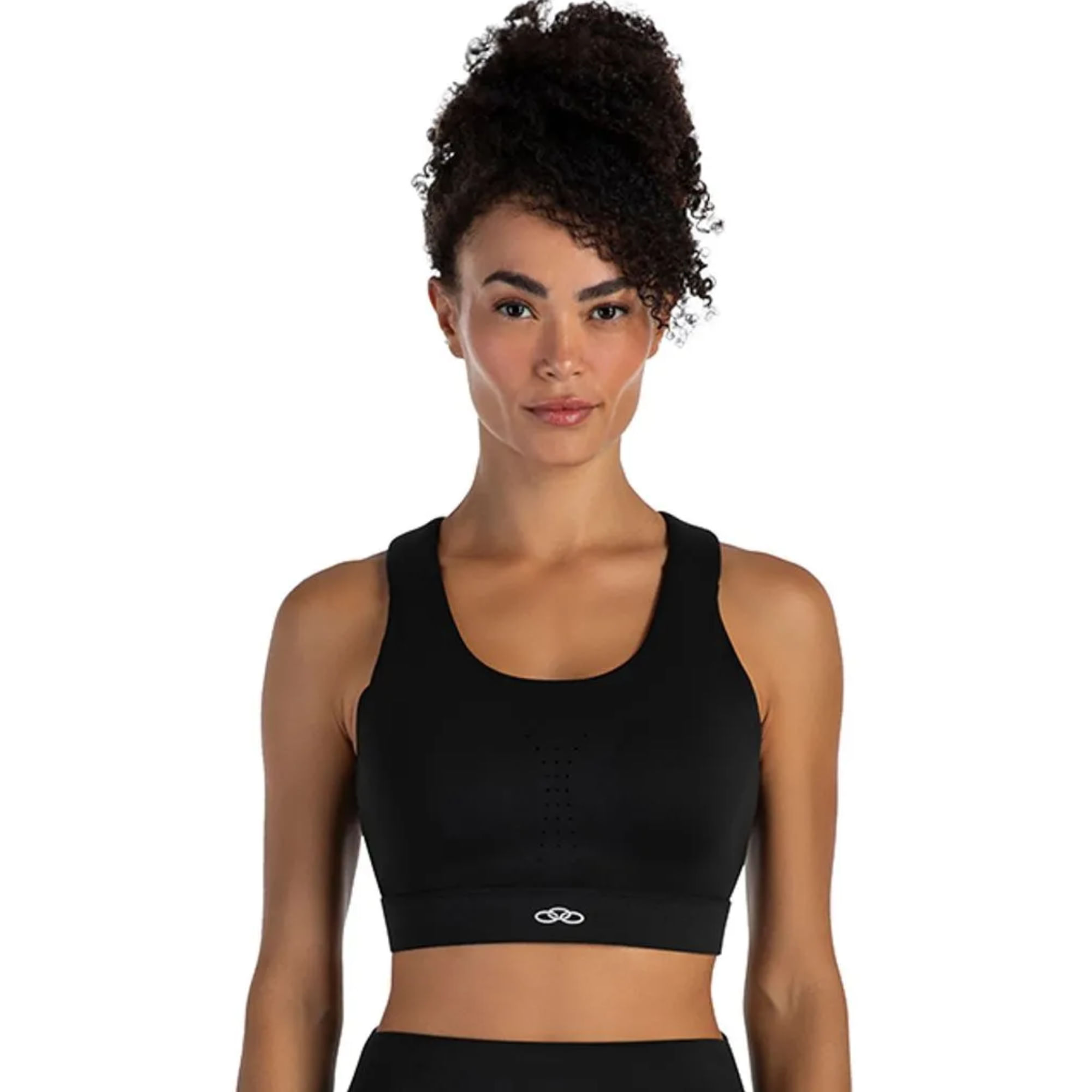 Top Olympikus Corre Alto Impacto Feminino - Preto