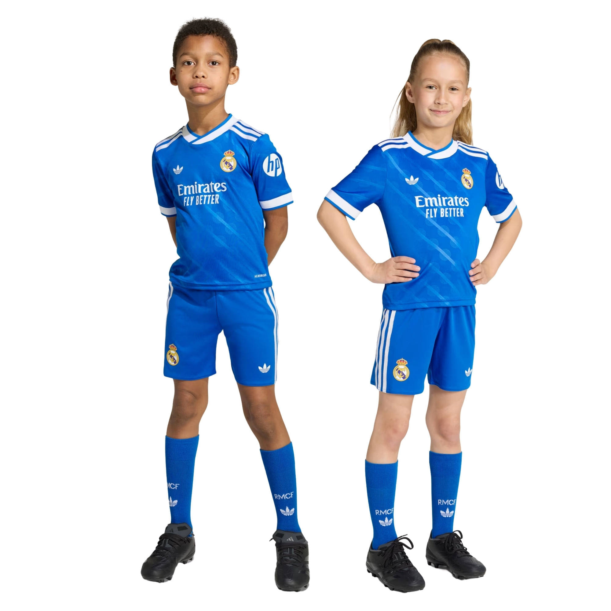 Conjunto Real Madrid III Adidas Infantil - Azul