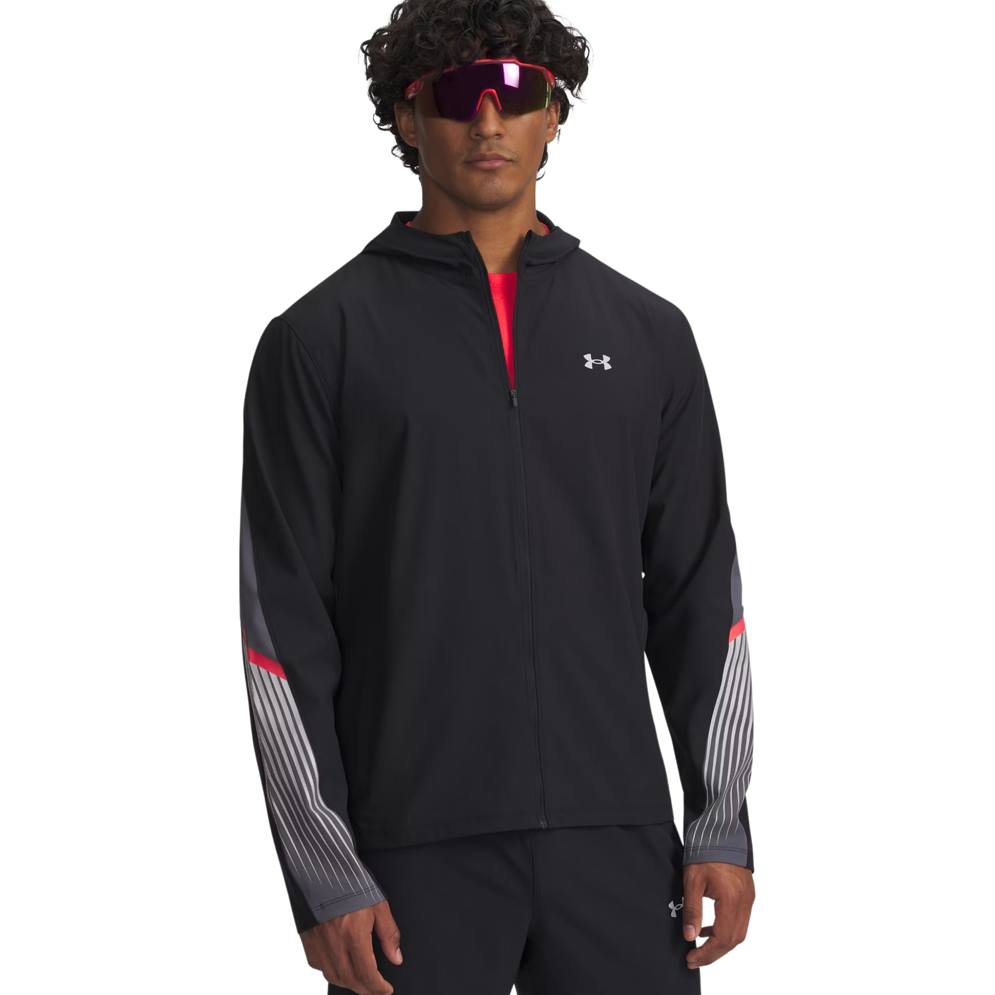 Jaqueta Under Armour Velociti Storm Masculina - Preta/Cinza