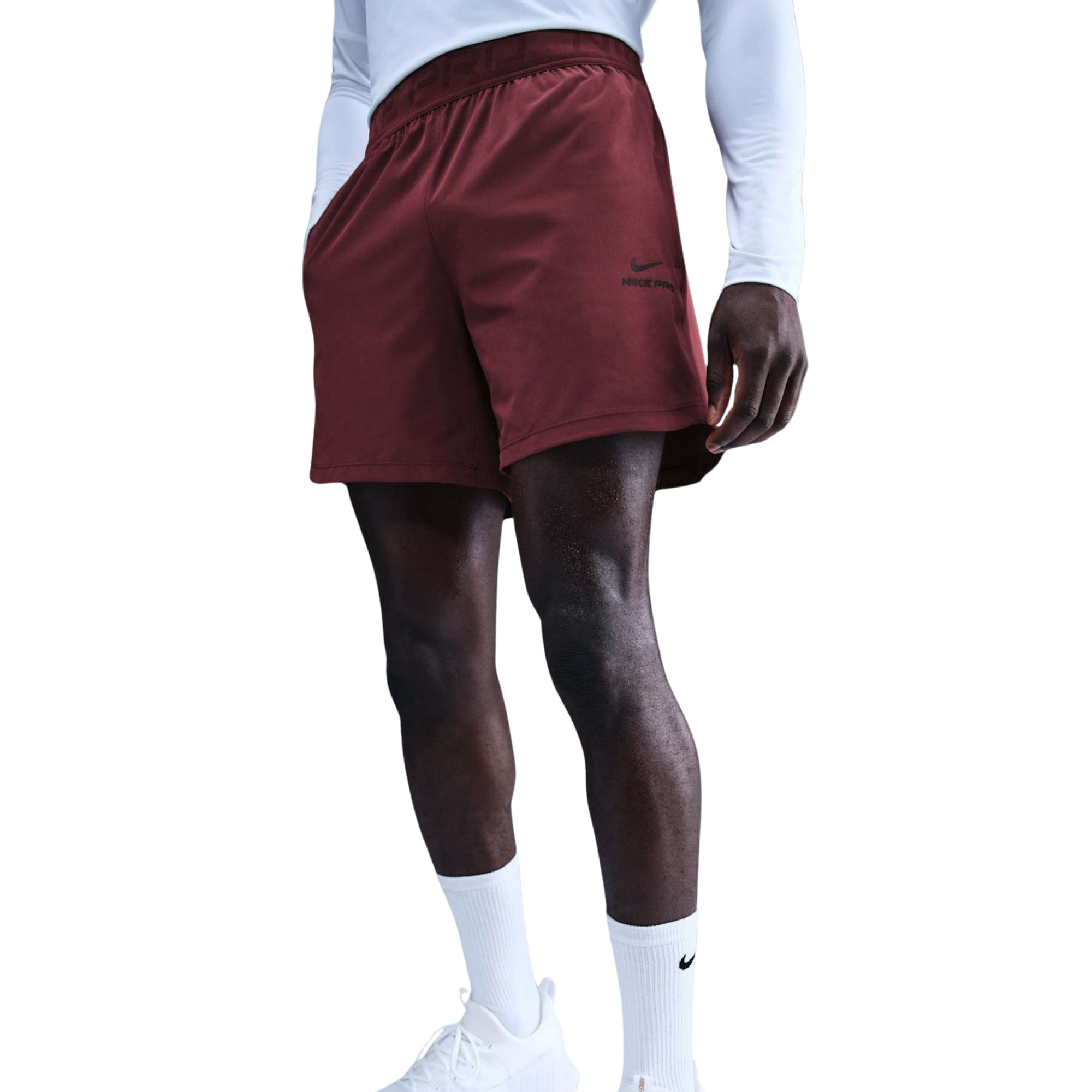 Shorts Nike Pro Training 6 Pol Masculina - Vinho