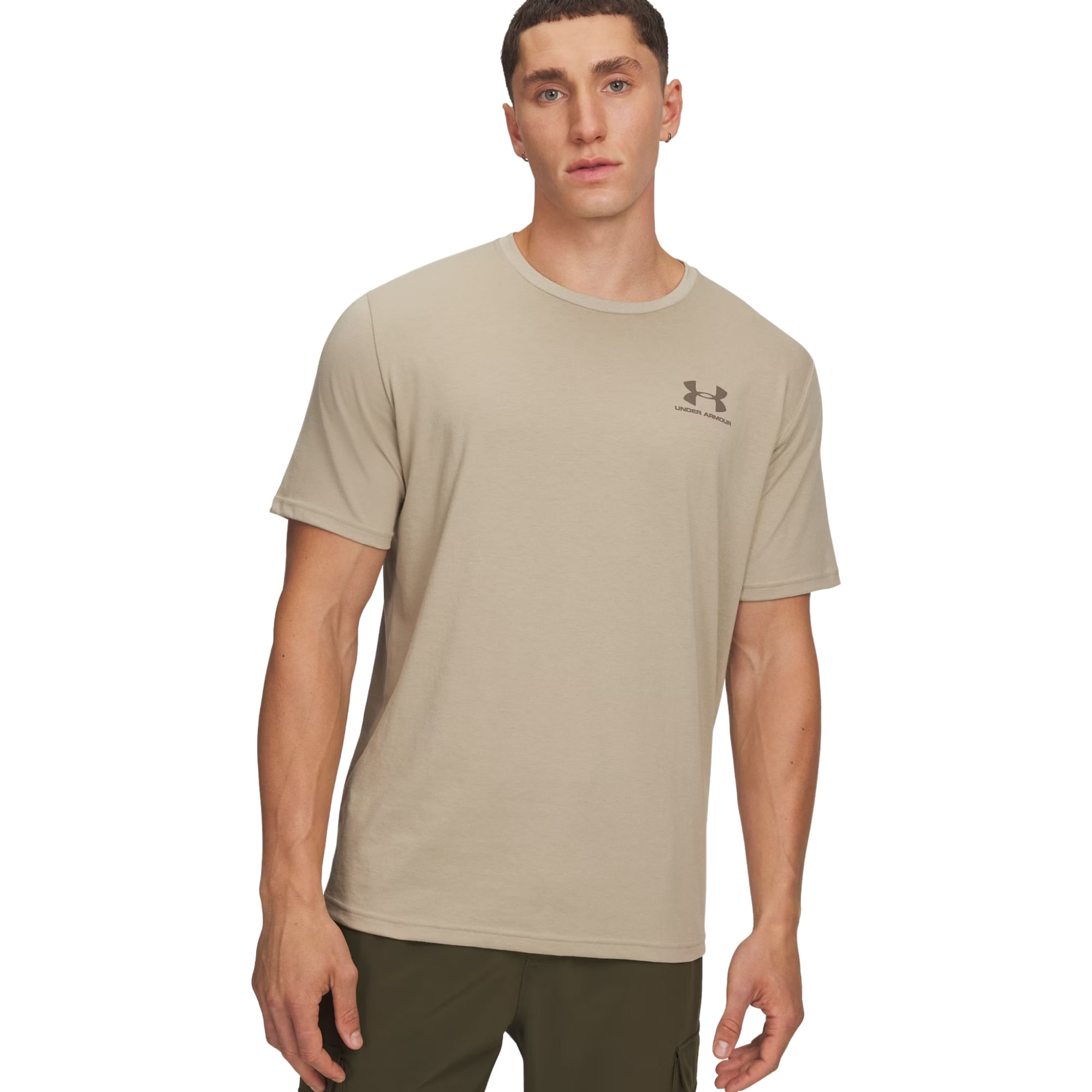 Camiseta Under Armour Left Chest Sp Masculina - Bege