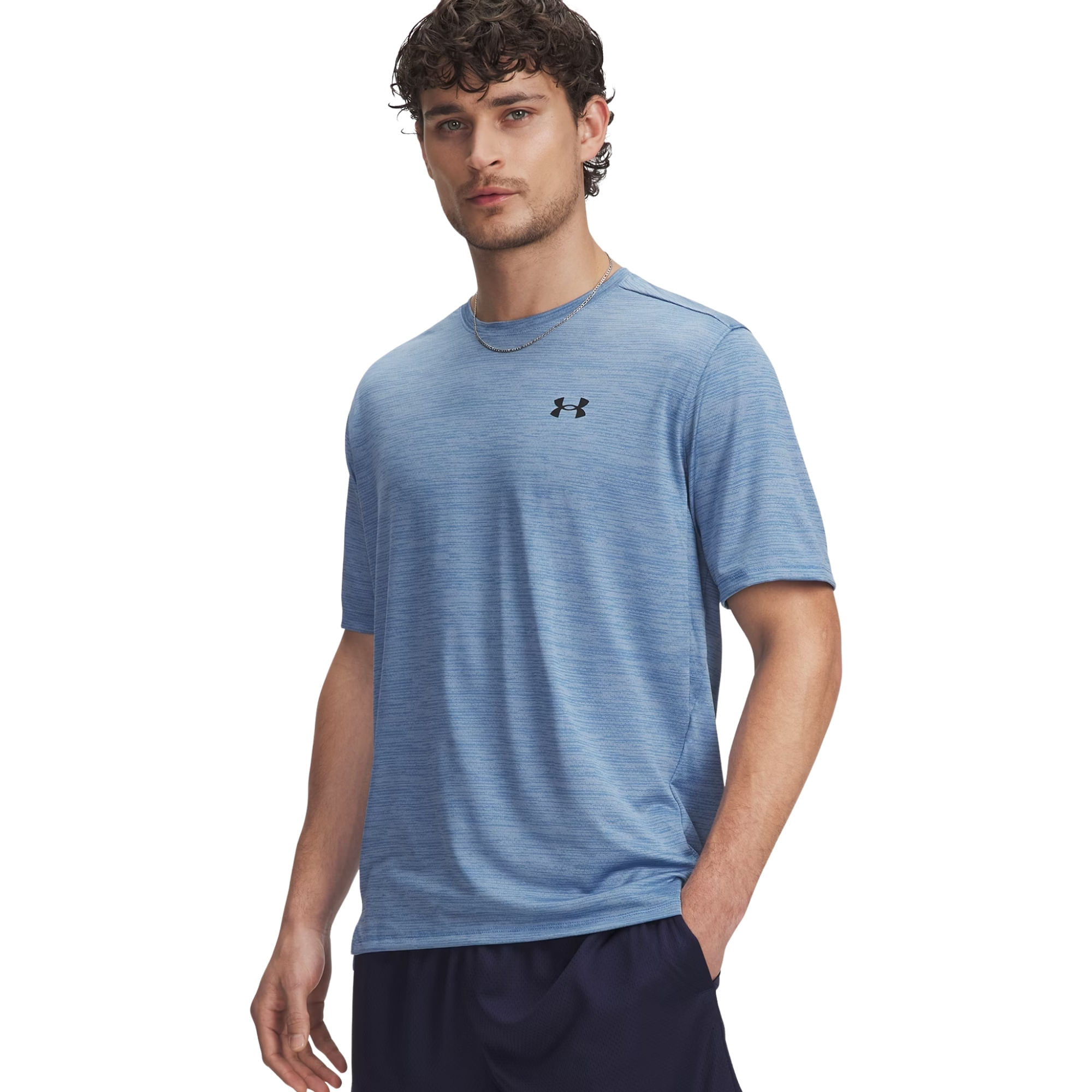 Camiseta Under Armour Tech Vent Masculina - Azul Mescla