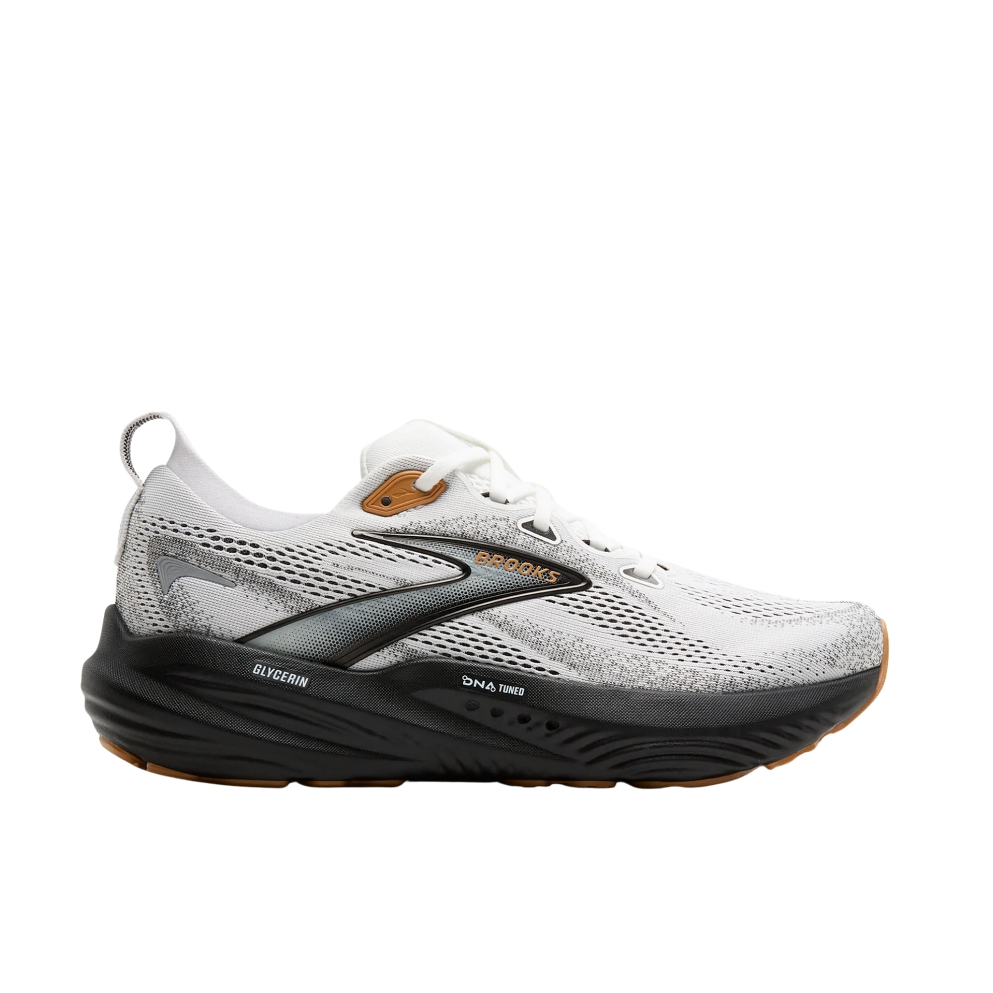 Tênis Brooks Glycerin 22 Masculino - Branco/Preto