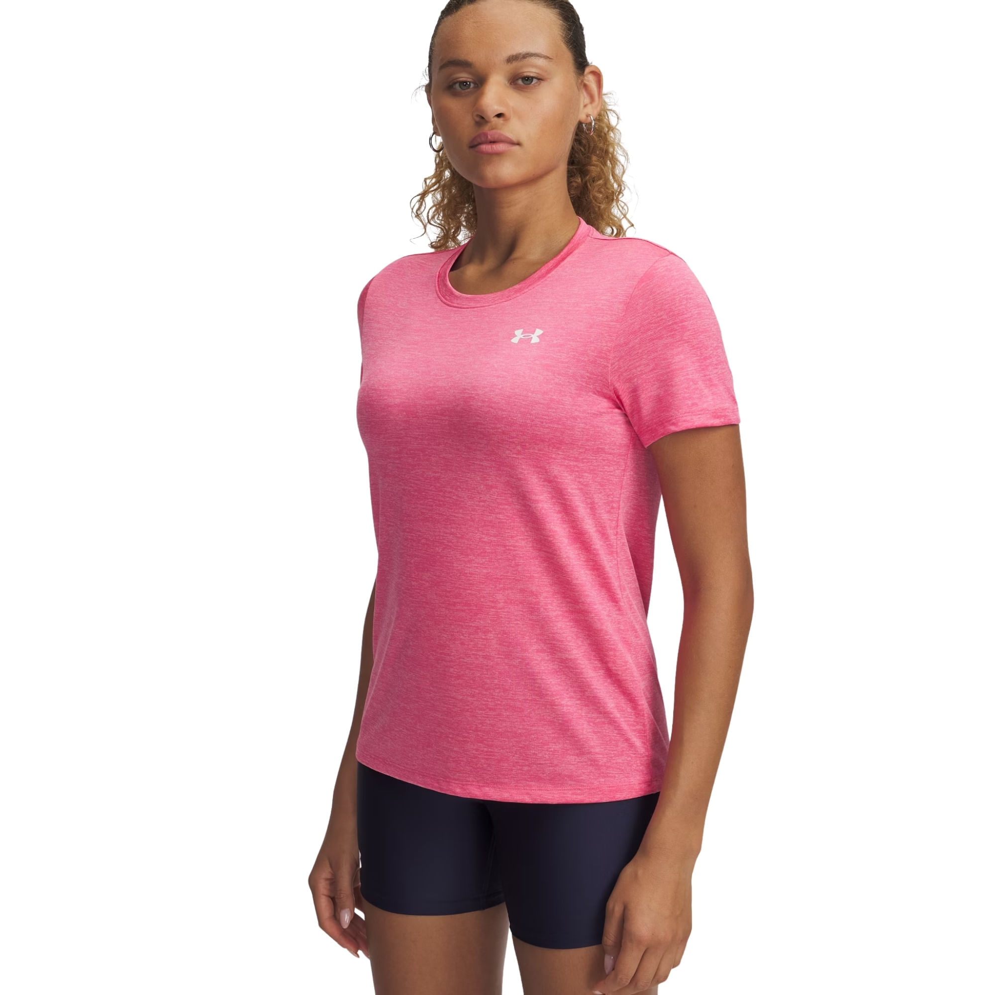 Camiseta Under Armour Tech Twist Feminina - Rosa