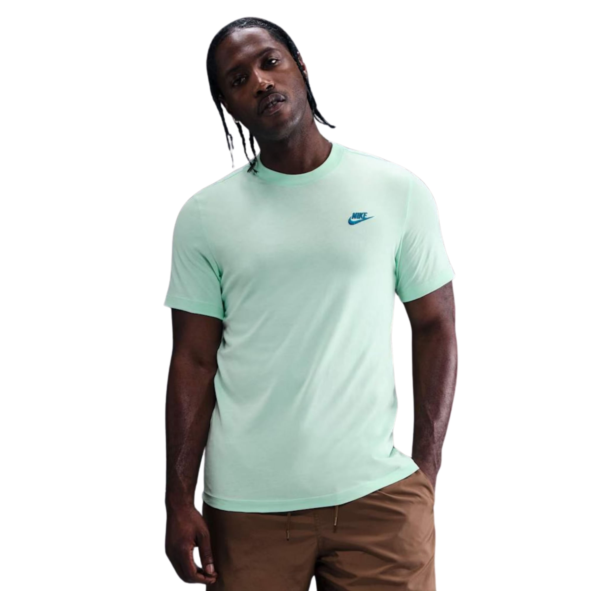 Camiseta Nike Sportswear Nike Club Tee Masculina - Verde
