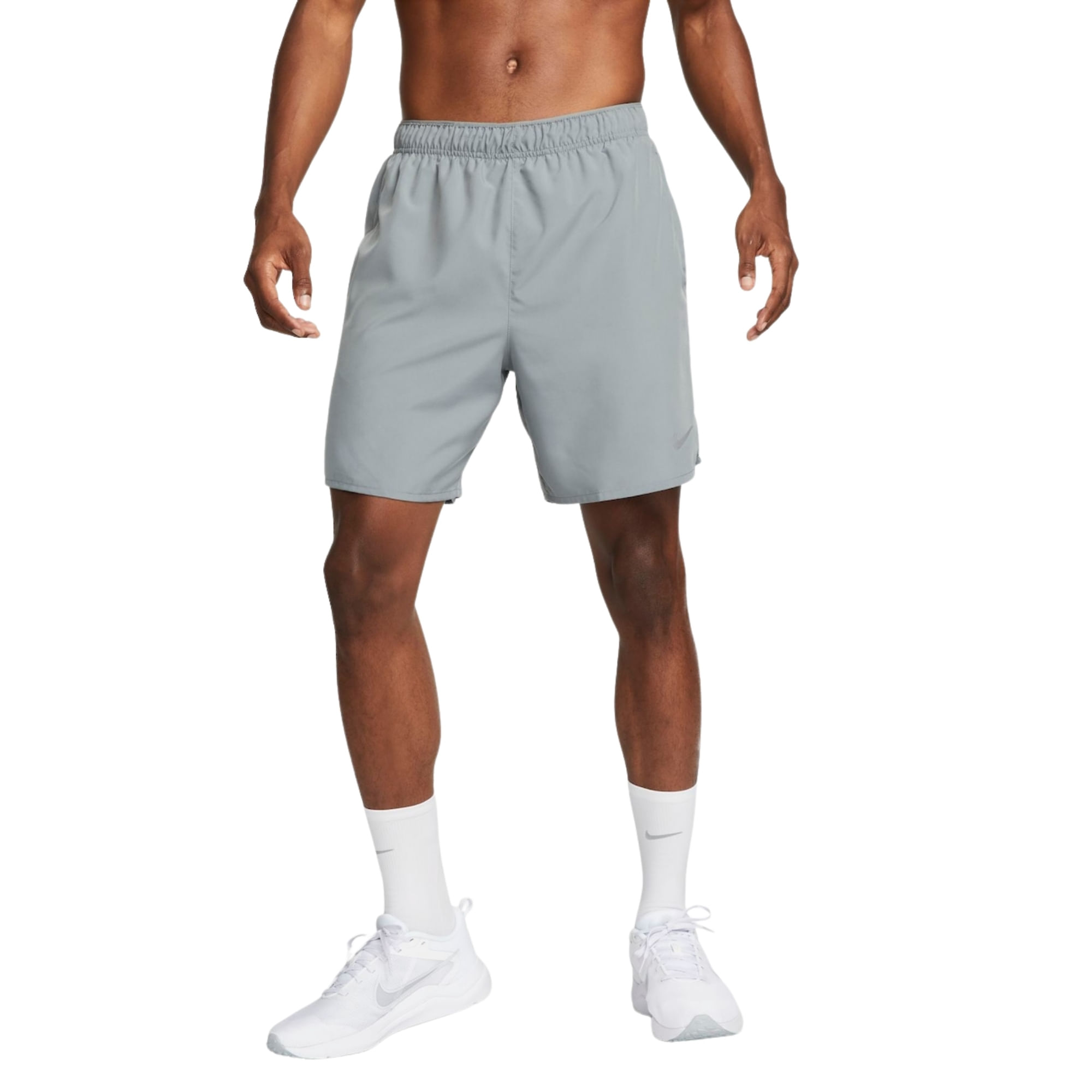 Shorts Nike Challenger 7 Pol Masculino - Cinza