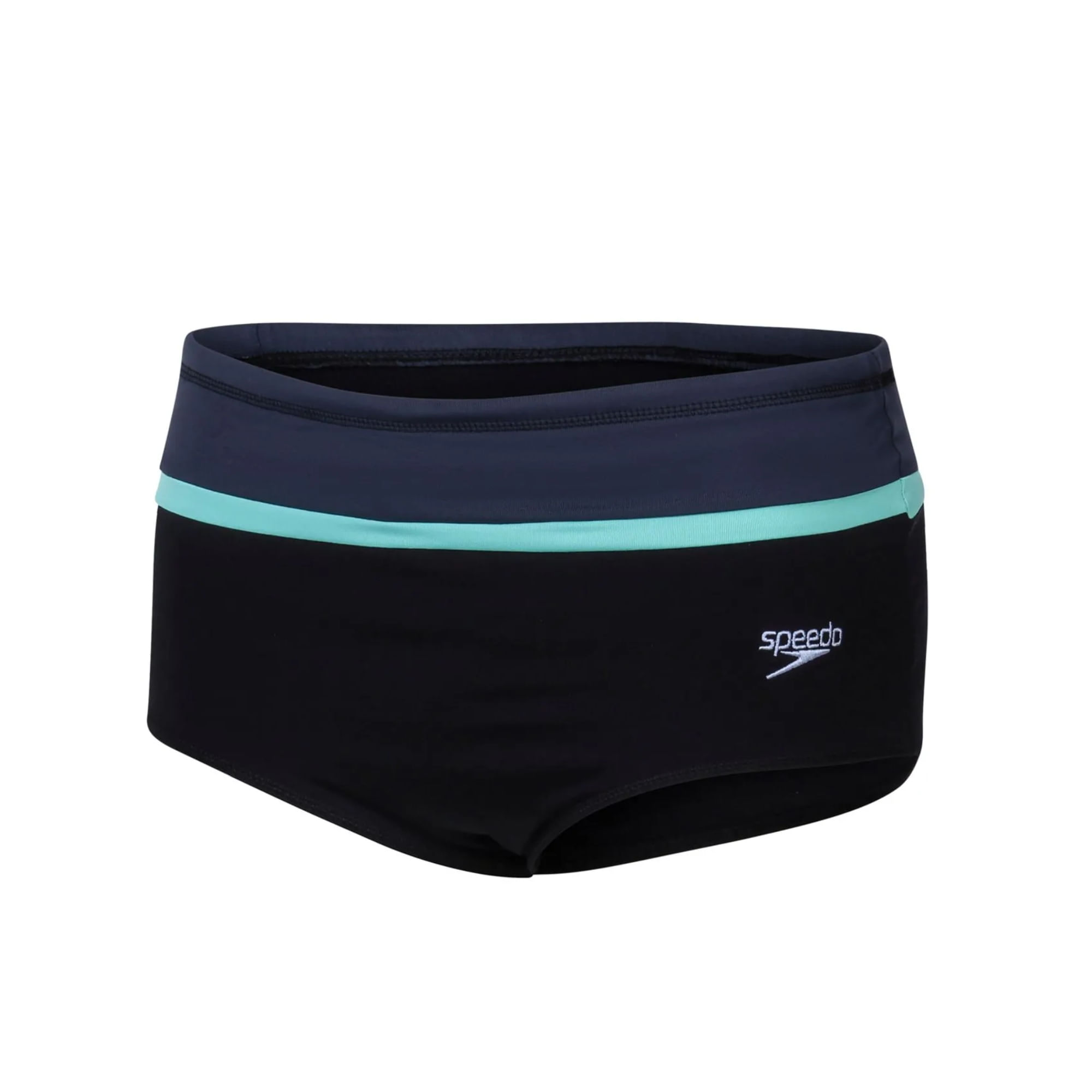 Sunga Speedo Tradicional Recorte Masculina - Preta/Verde