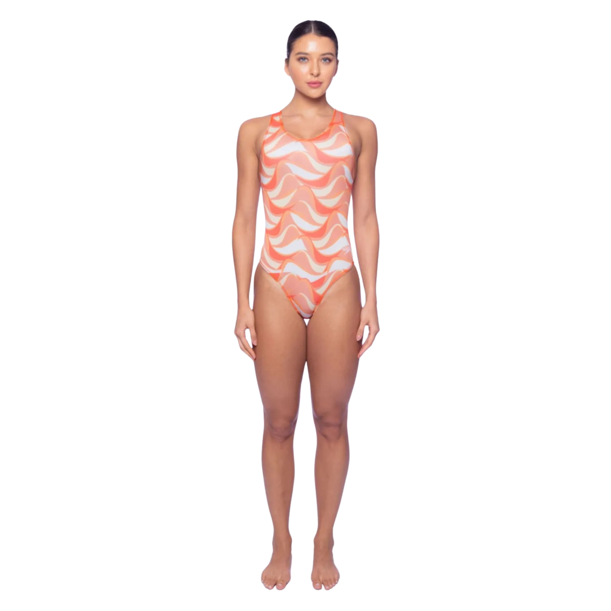 Maiô Speedo X Waves Feminino - Laranja