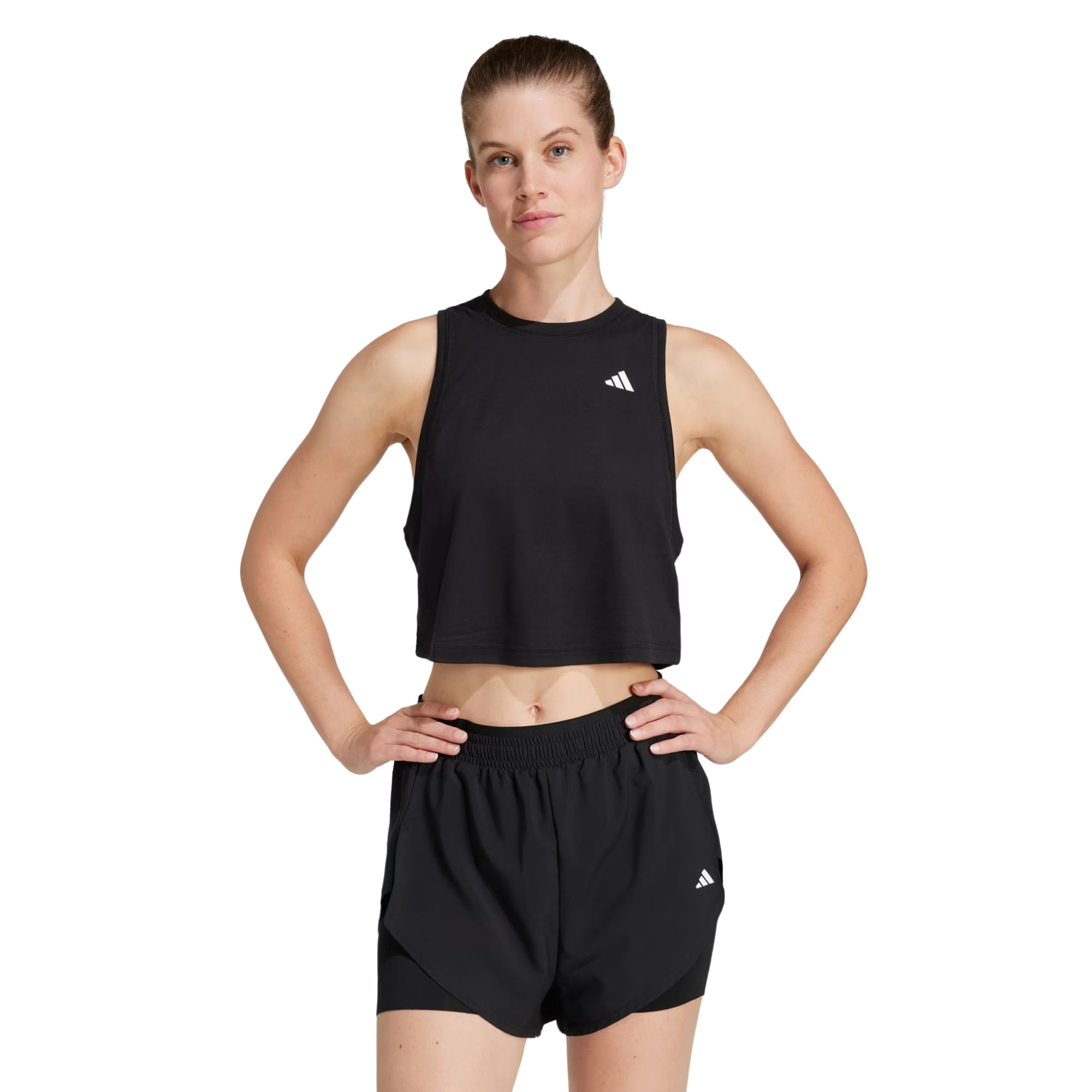 Regata Adidas Boxy Treino Train Essentials Feminina - Preta
