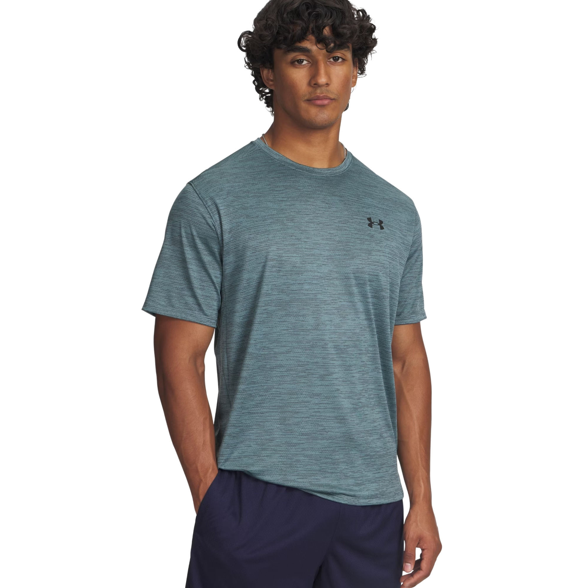 Camiseta Under Armour Tech Vent Masculina - Azul Mescla
