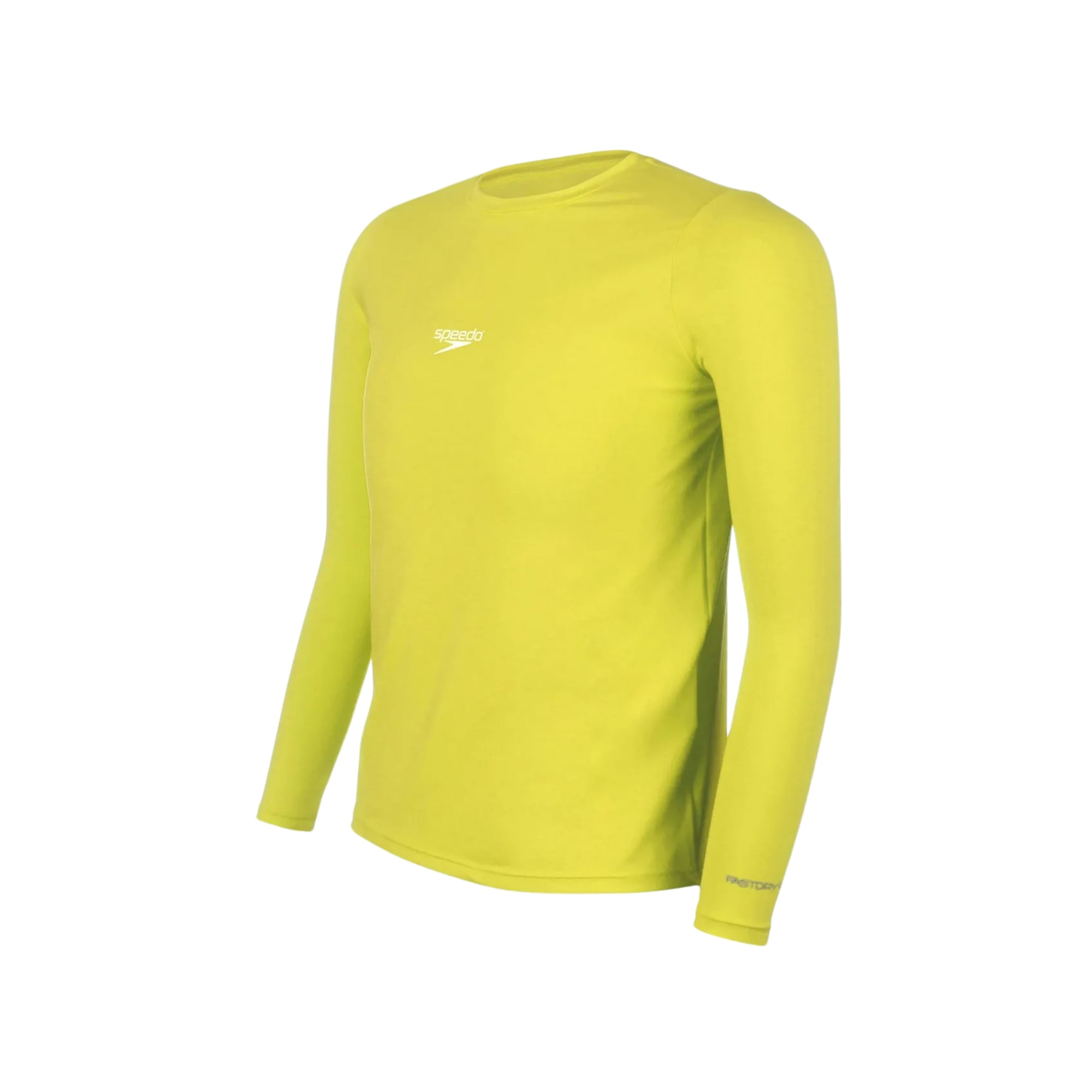 Camiseta Manga Longa Speedo Uv Protection Infantil - Amarela