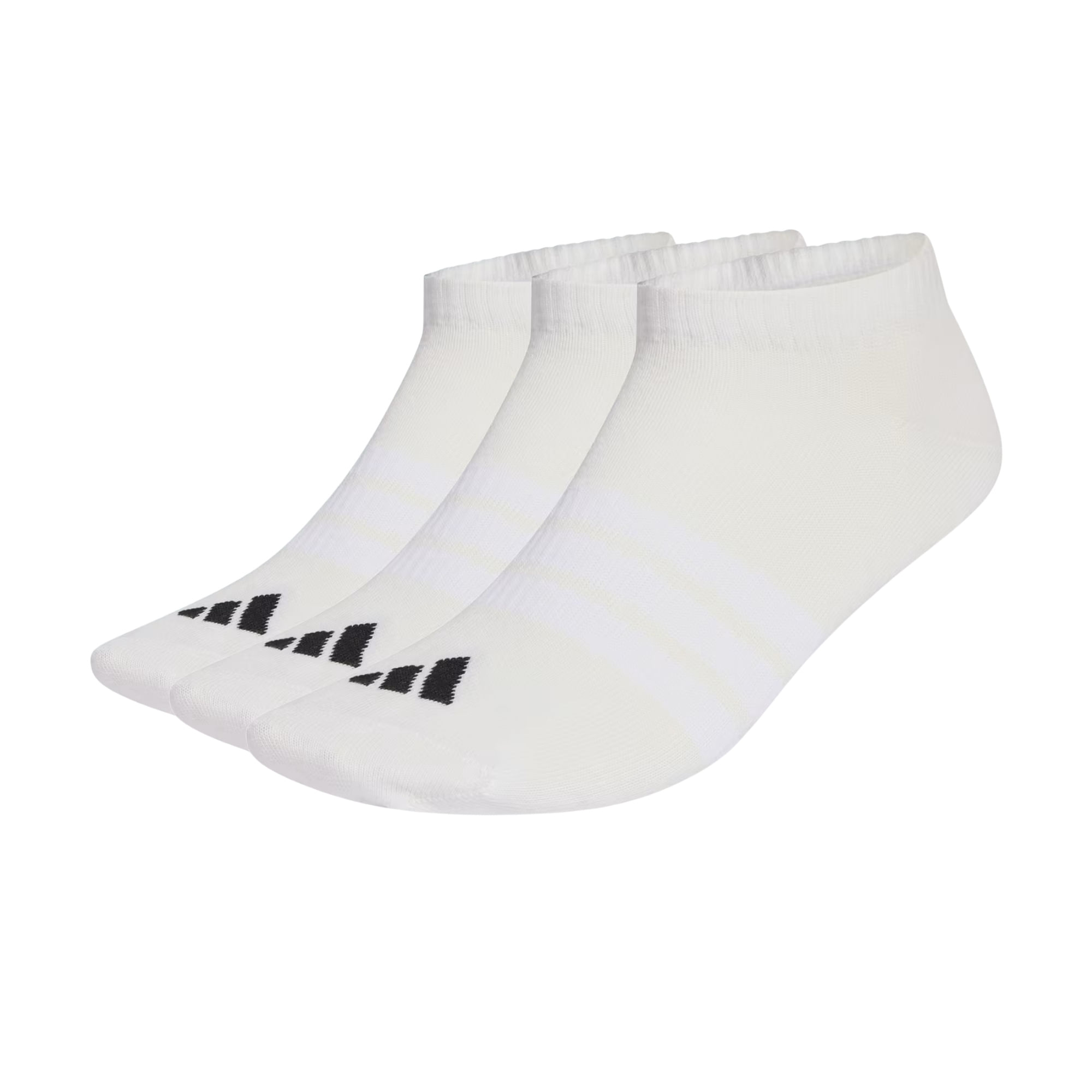 Kit Meia Adidas Invisível Essentials 3 Pares Unissex - Branca