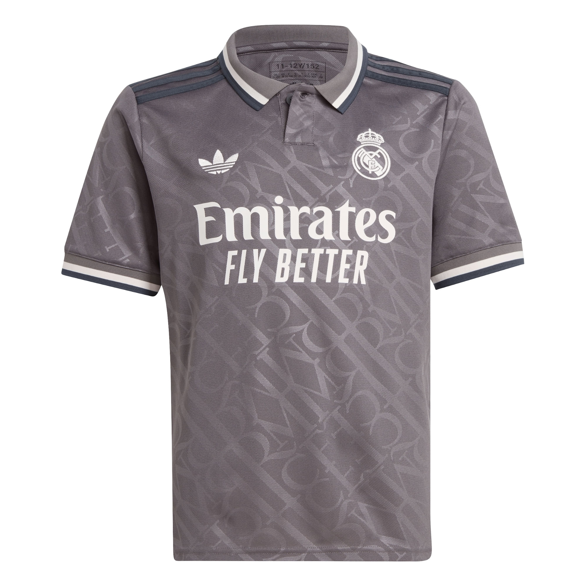 Camisa Real Madrid III 2024/25 Adidas Infantil - Cinza