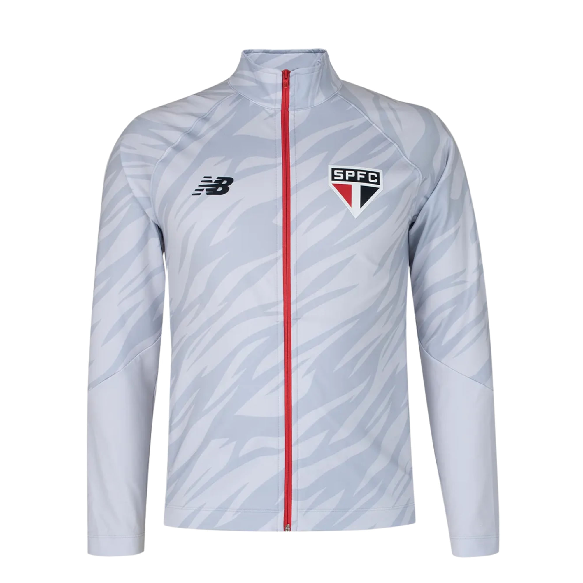 Jaqueta São Paulo 26 New Balance Pré Jogo Masculina - Cinza