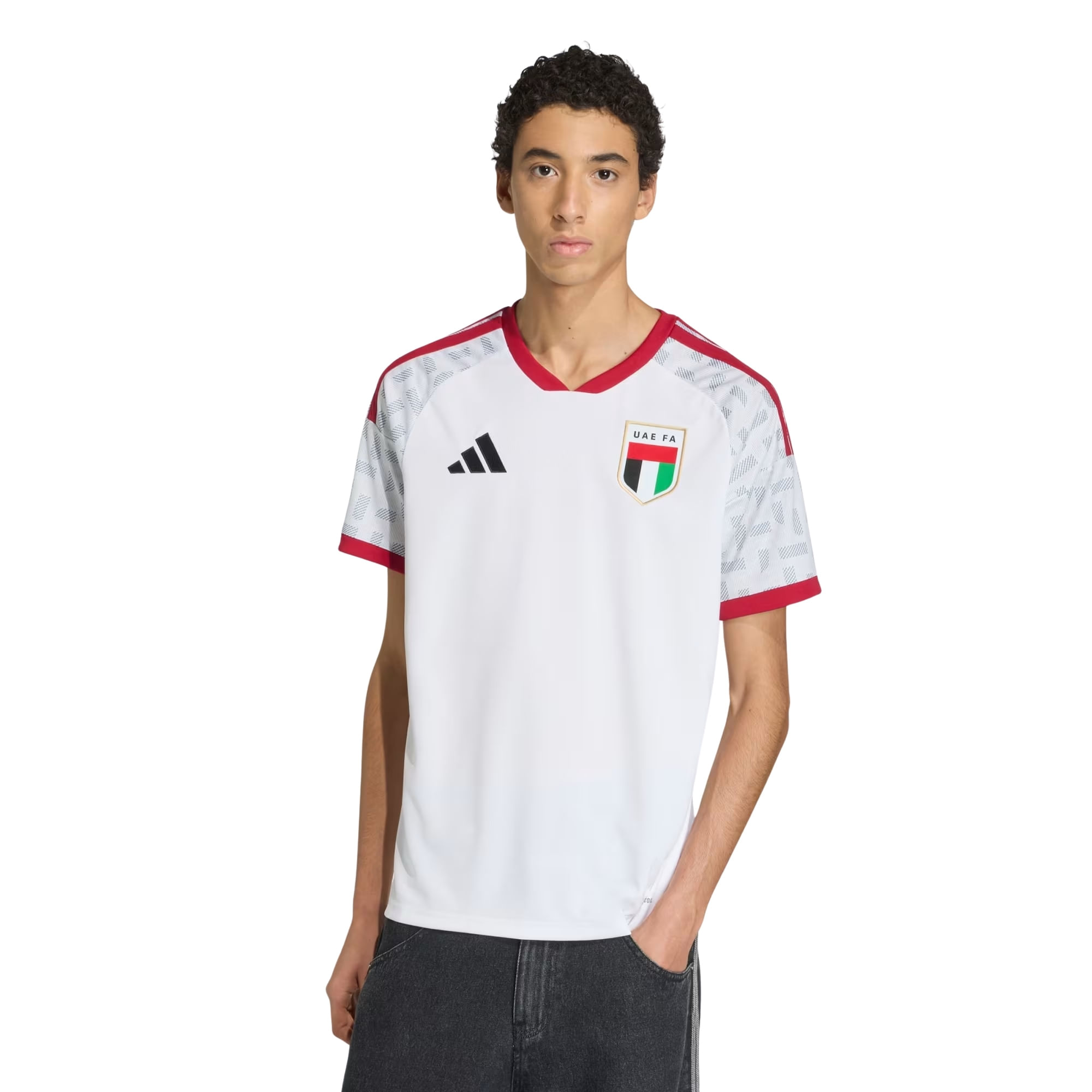 Camisa Emirados Árabes Unidos I 2026 Adidas Masculina - Branca