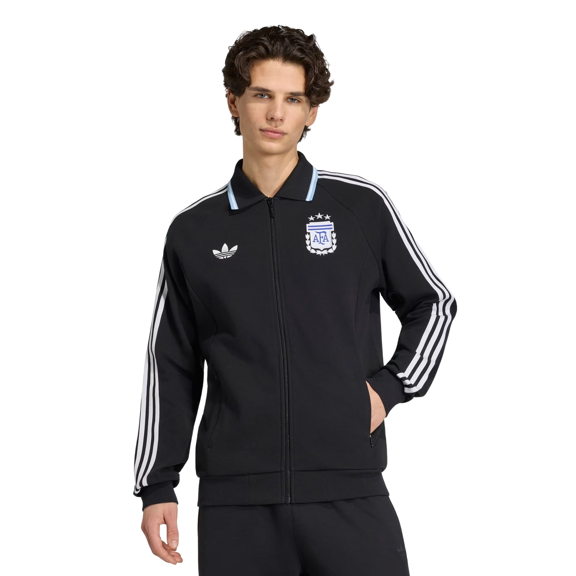 Jaqueta Argentina II Adidas Hino Masculina - Preta