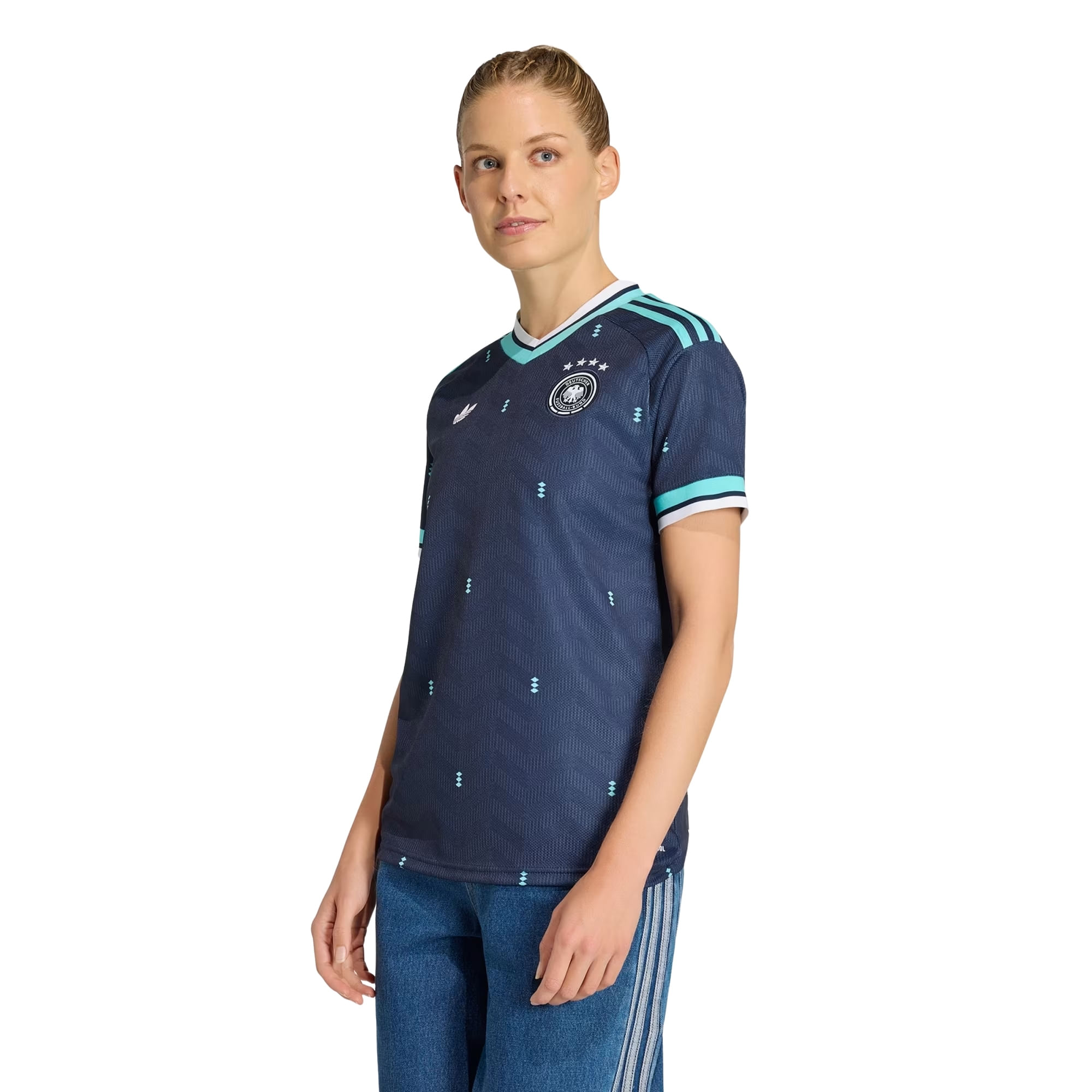 Camisa Alemanha II 2026 Adidas Feminina - Azul Marinho