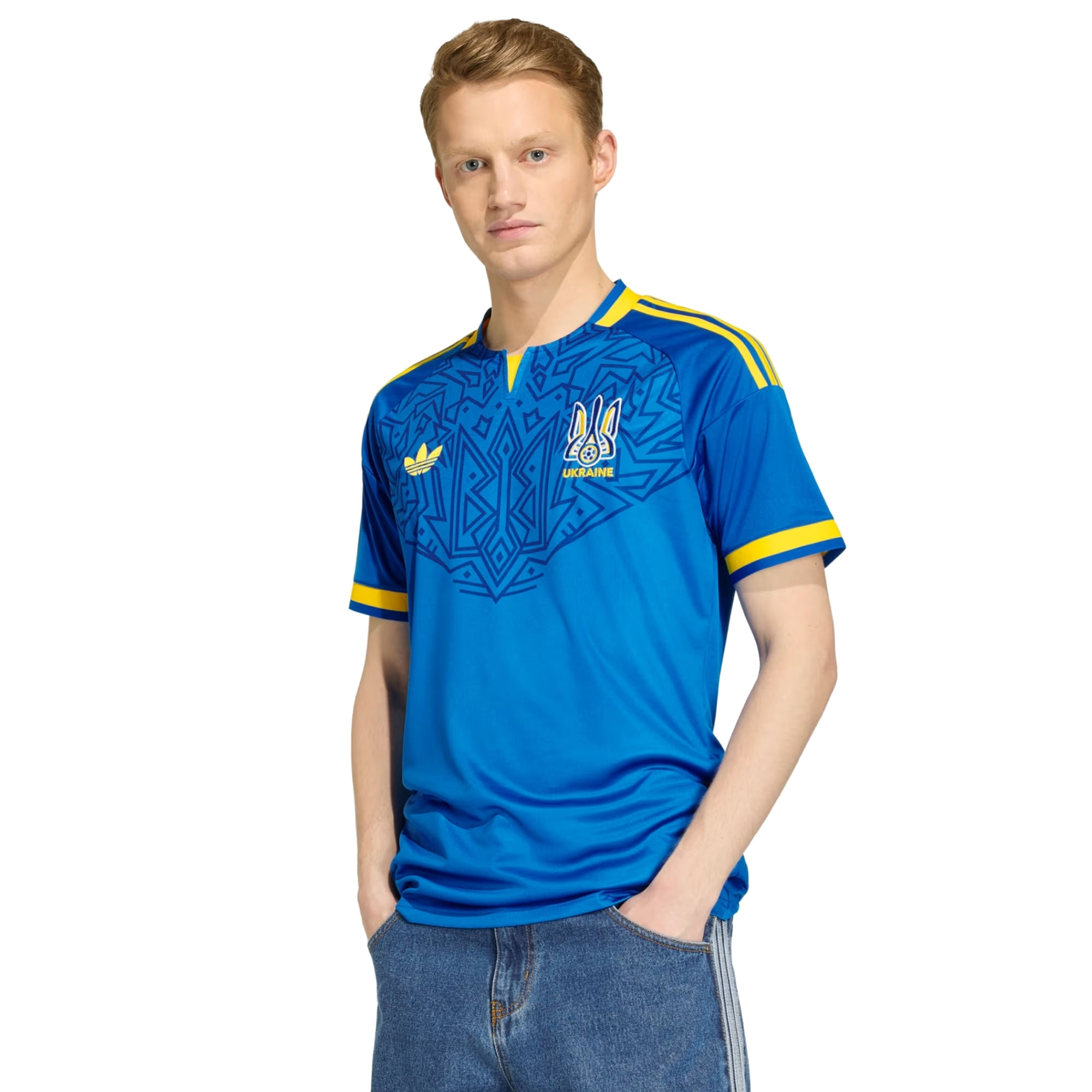 Camisa Ucrânia II 2026 Adidas Masculina - Azul