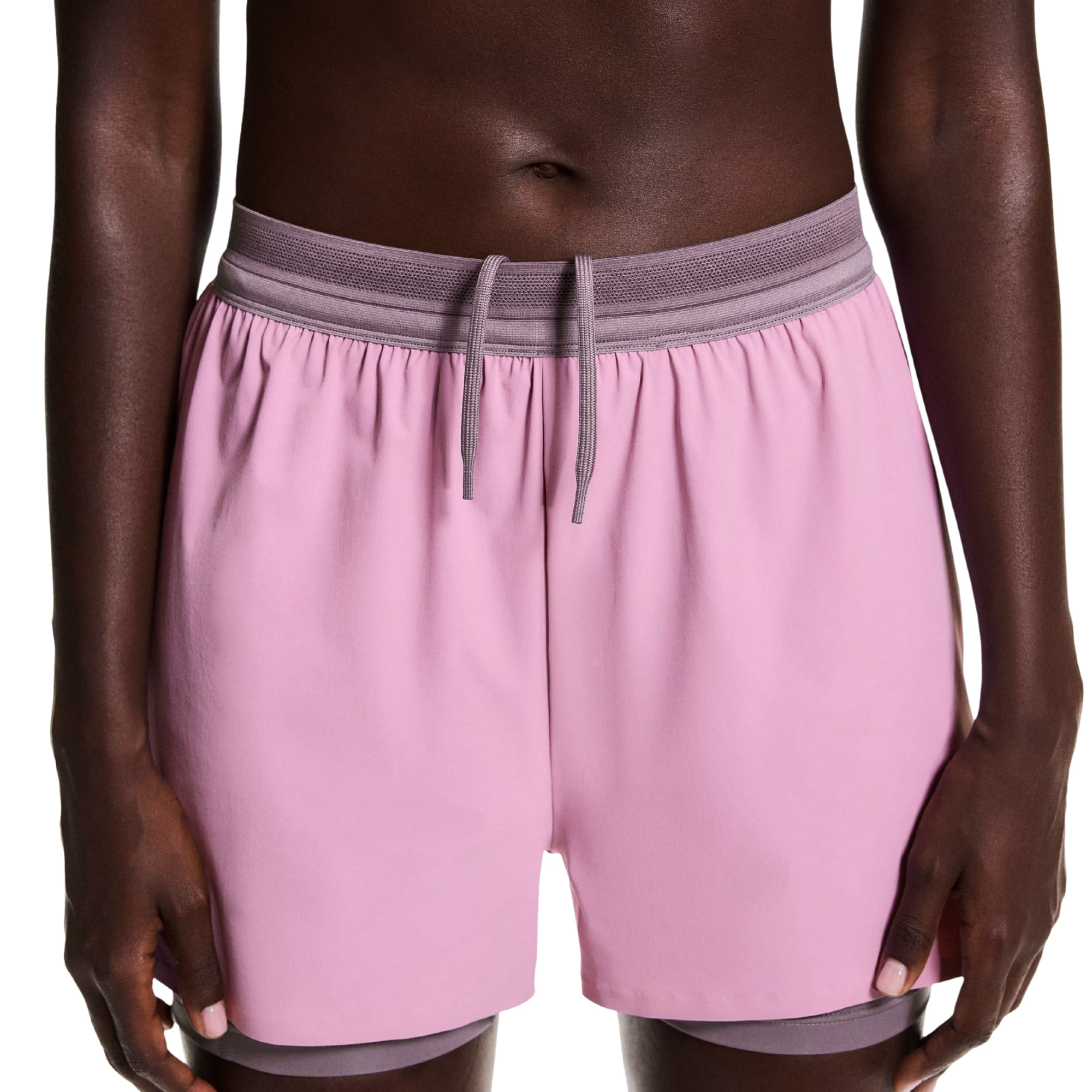 Shorts On Performance 2/1 Feminino - Rosa/Roxo