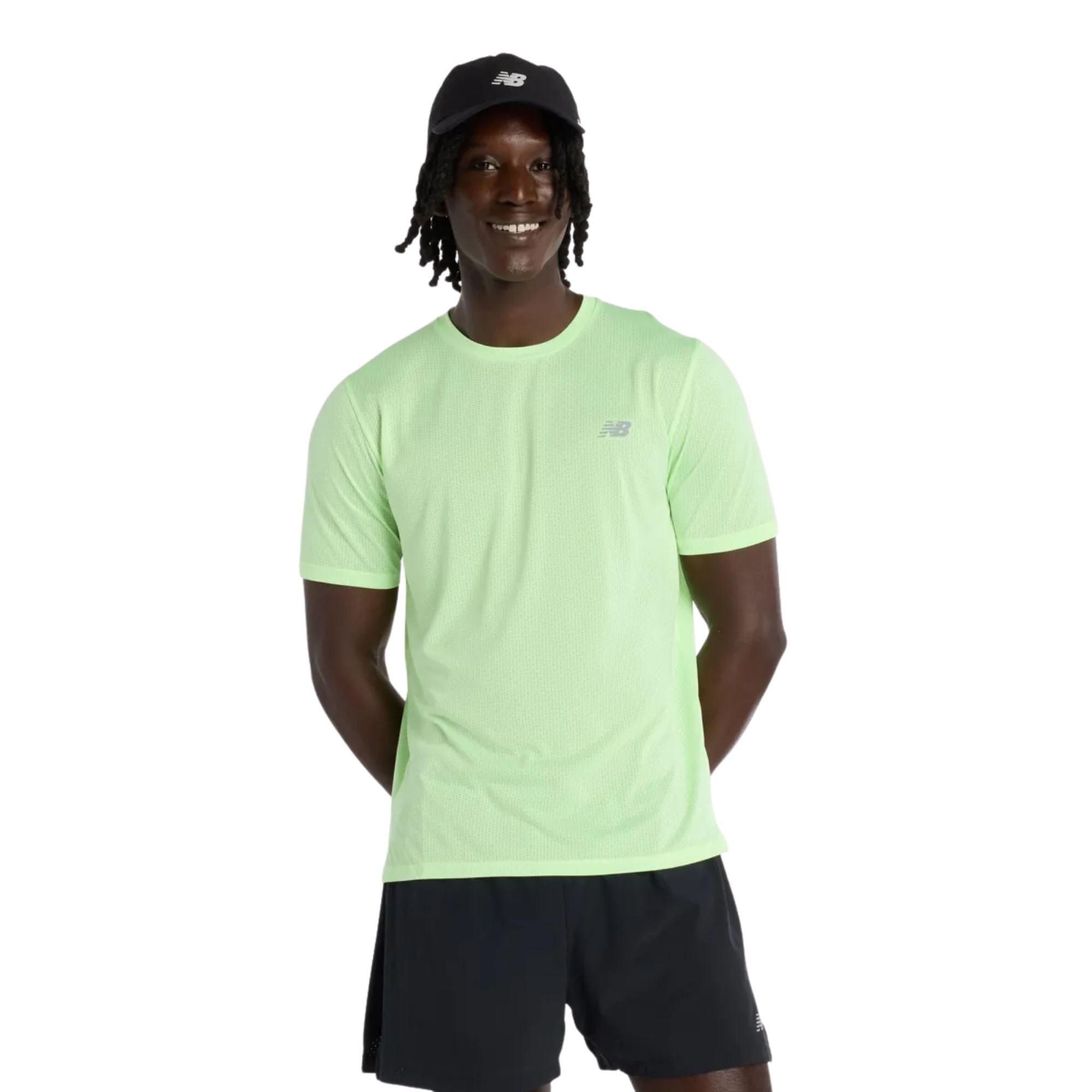 Camiseta New Balance Atlhetics Run Masculina - Verde