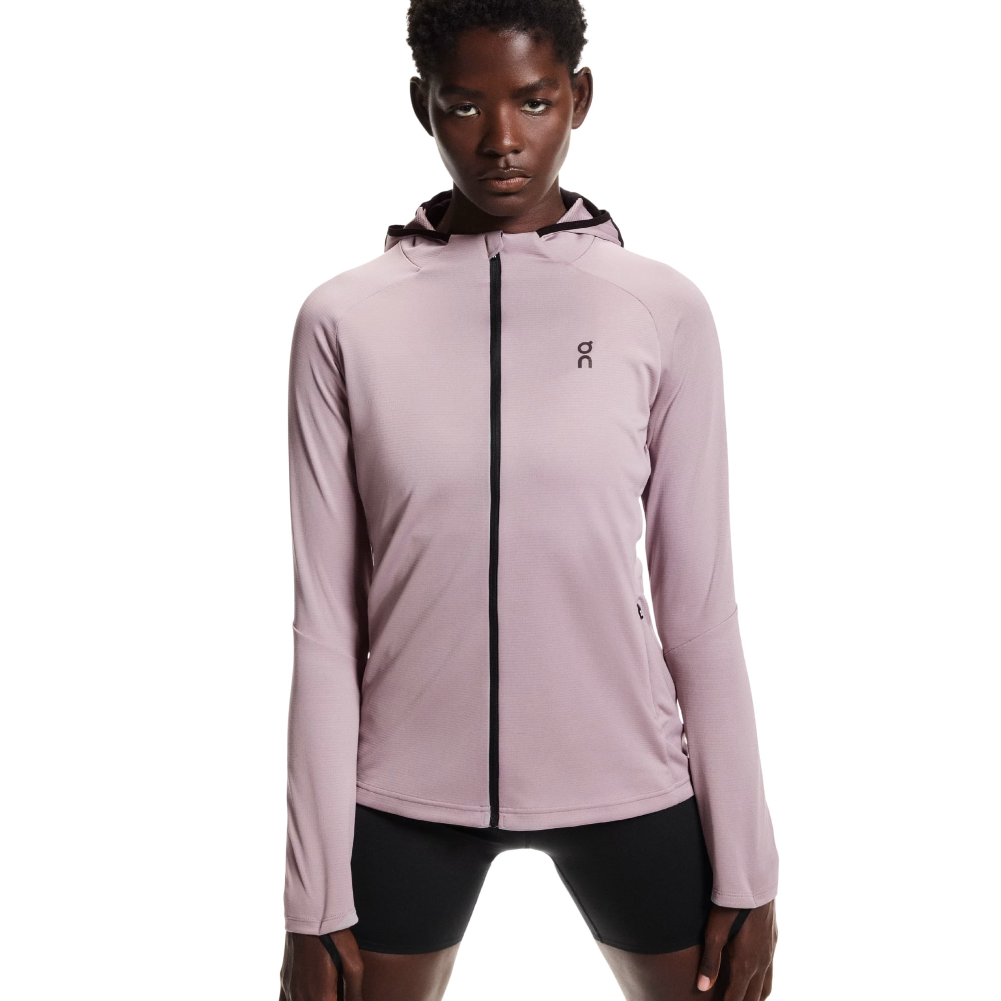 Jaqueta Com Capuz On Climate Zip Hoodie Feminina - Rosa