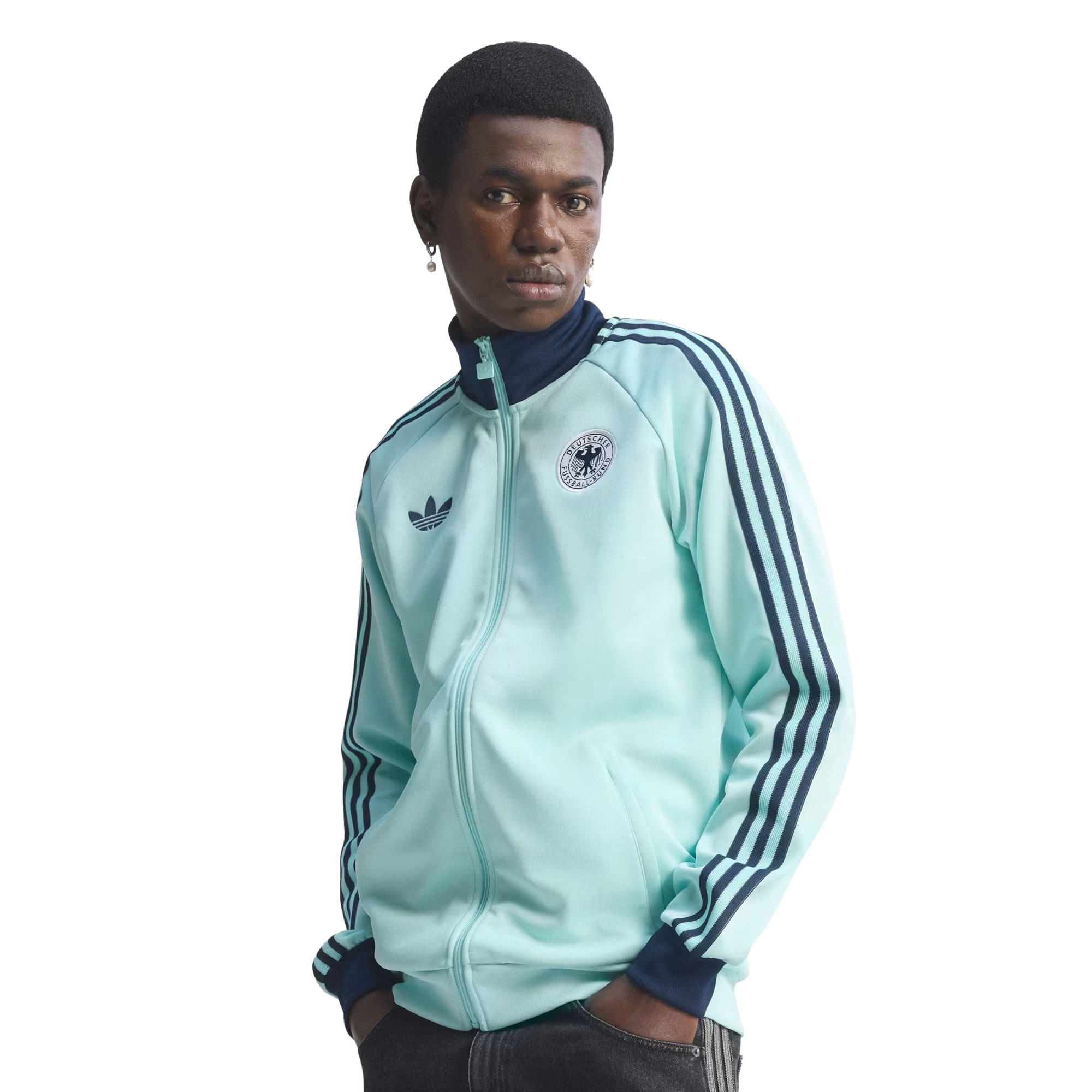 Jaqueta Alemanha Adidas Originals Masculina - Azul Claro