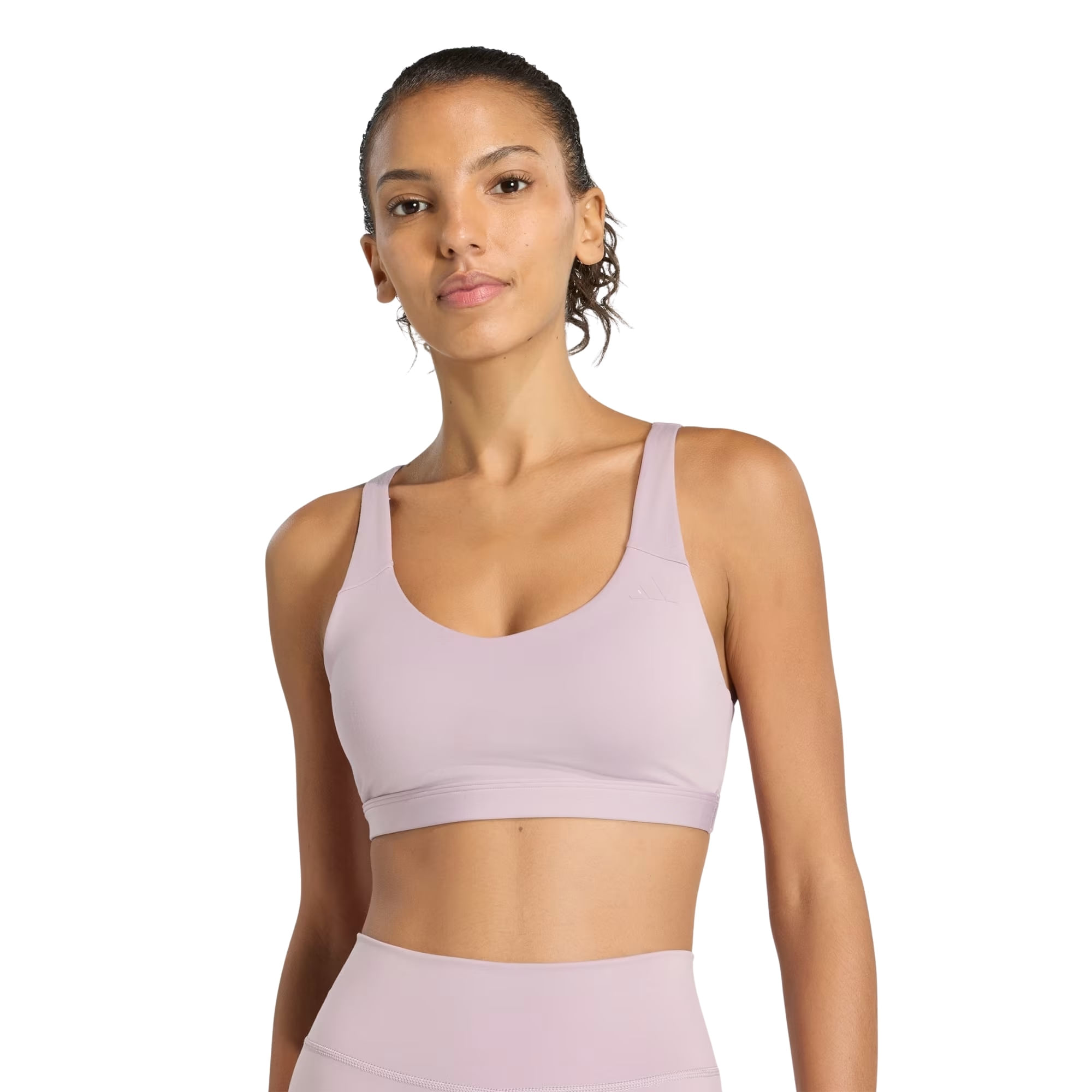 Top Adidas Suporte Médio All Me Essentials Feminino - Lilás