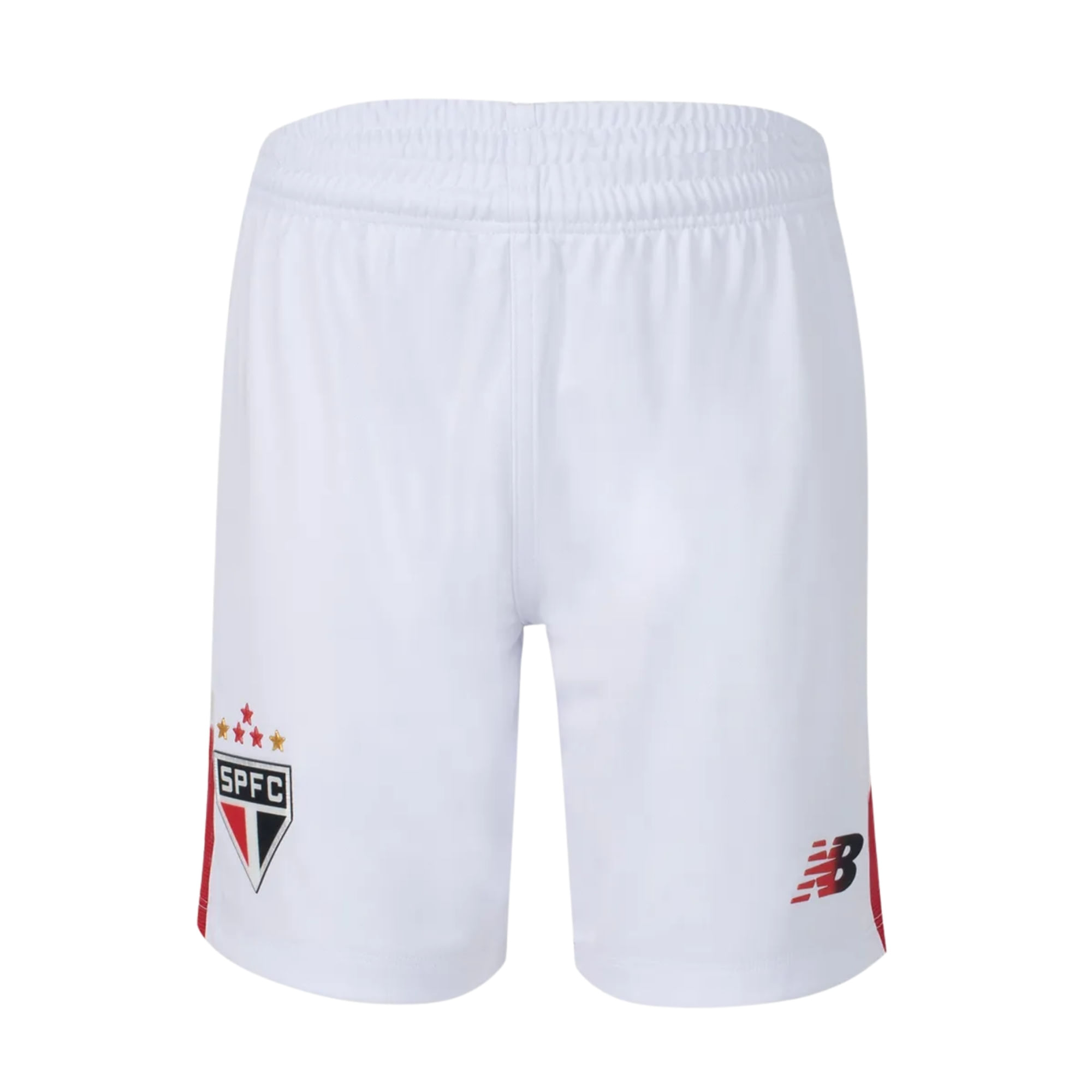 Calção Sao Paulo I 26/27 New Balance Masculino - Branco/Vermelho