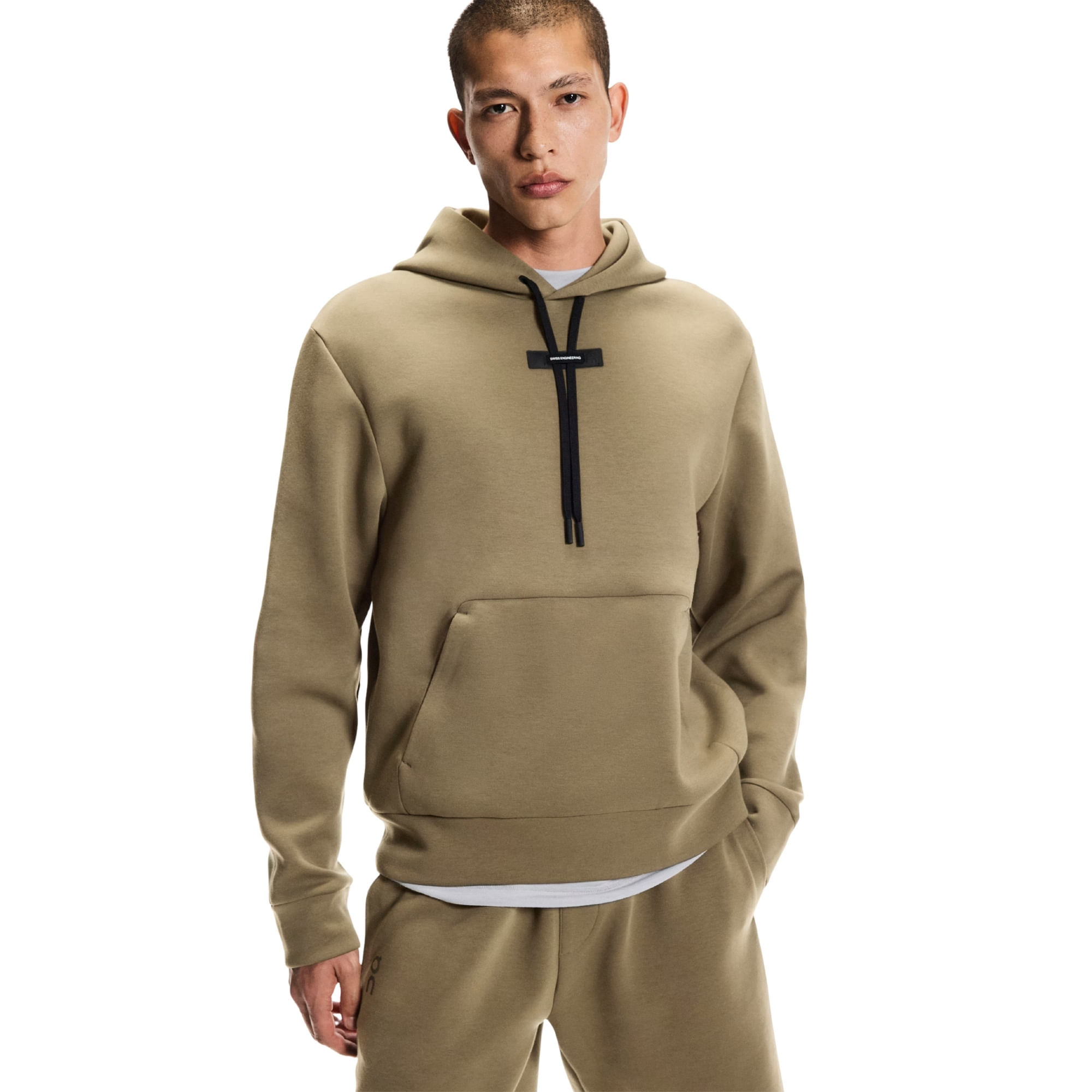 Blusão On Focus Tech Hoodie Masculino - Caqui