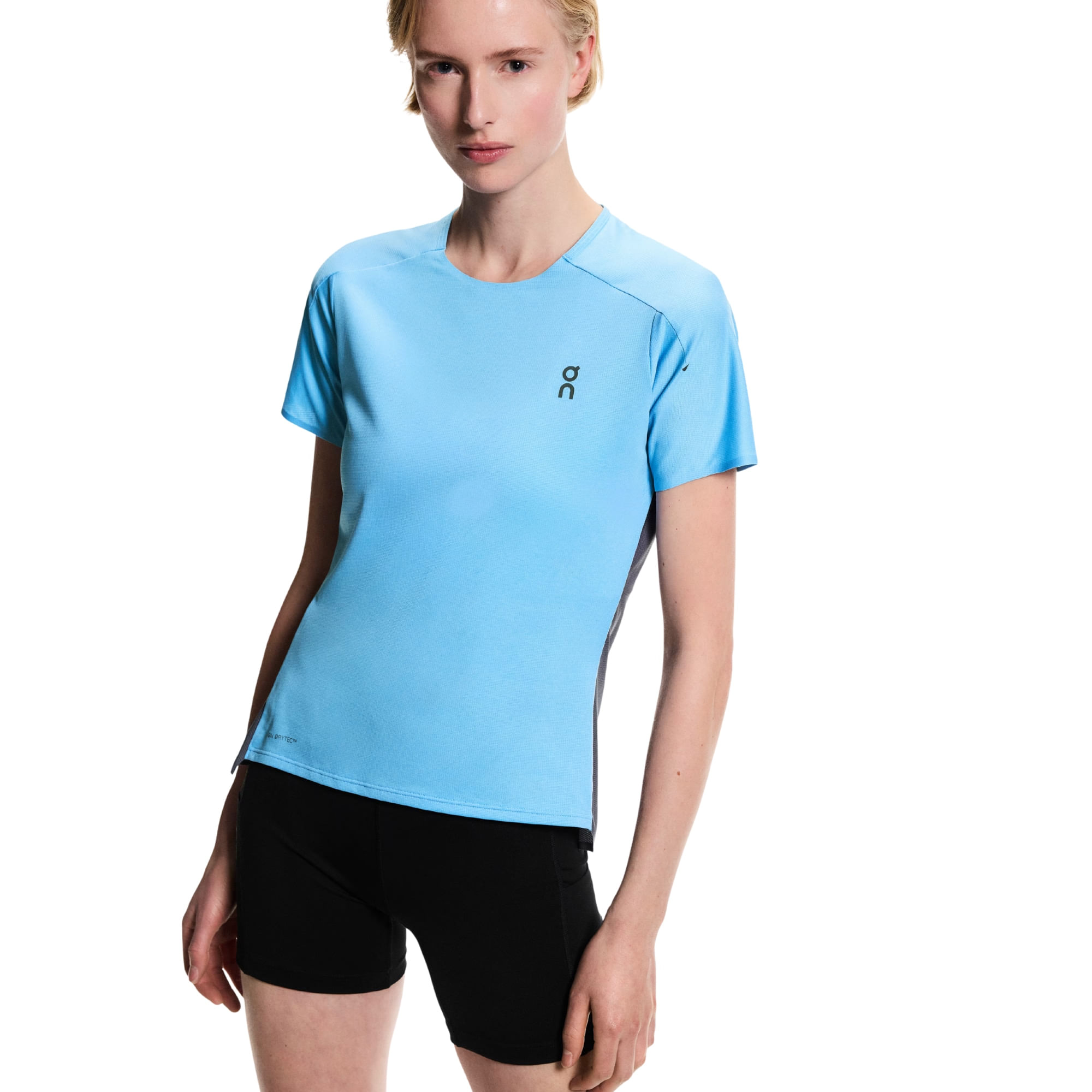 Camiseta On Performance-T Feminina - Azul/Cinza