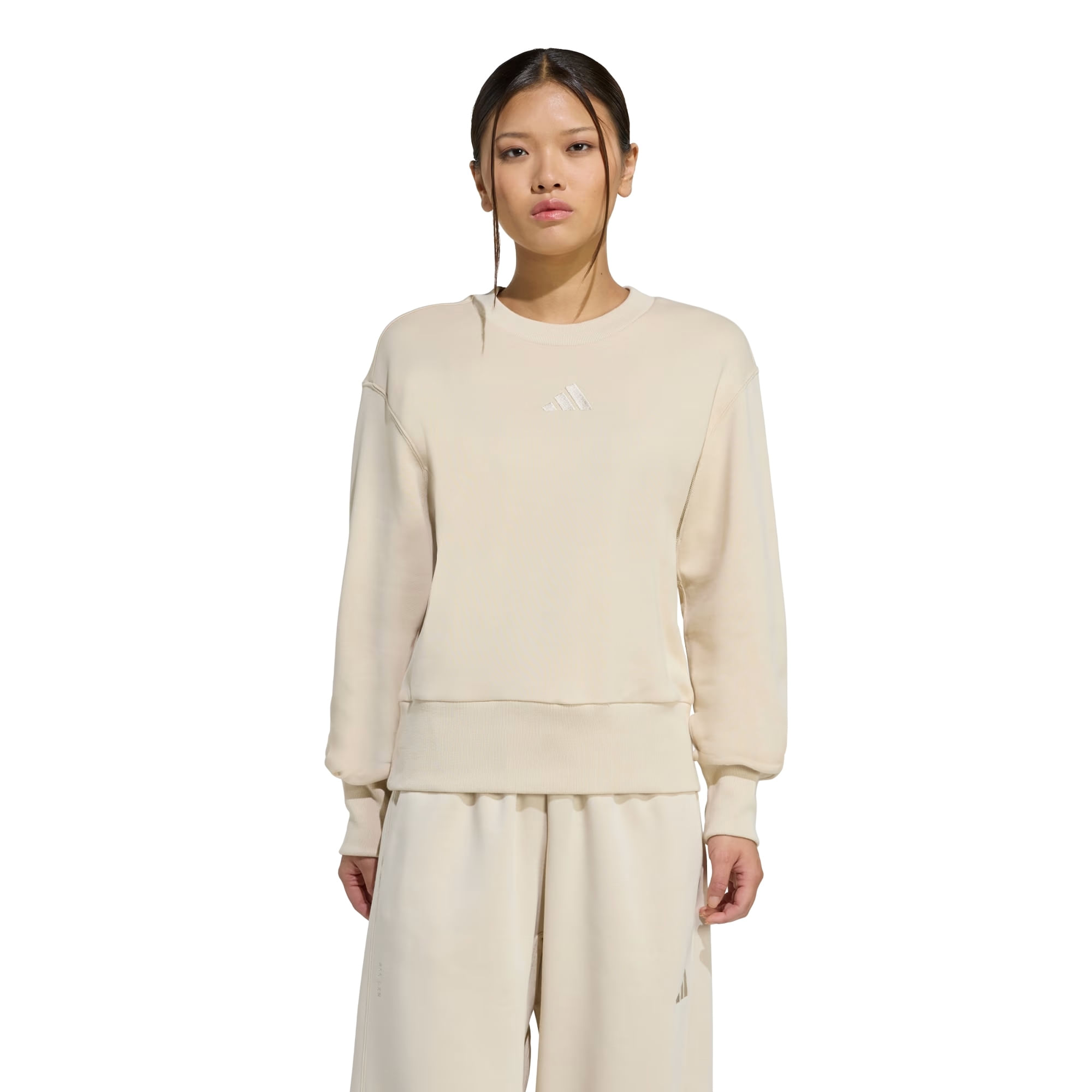 Blusão Adidas All Szn Regular Moletinho Feminino - Bege