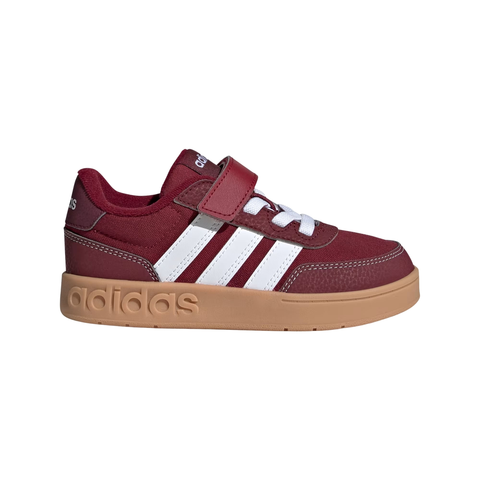 Tênis Adidas Breakbase Velcro Infantil - Bordô