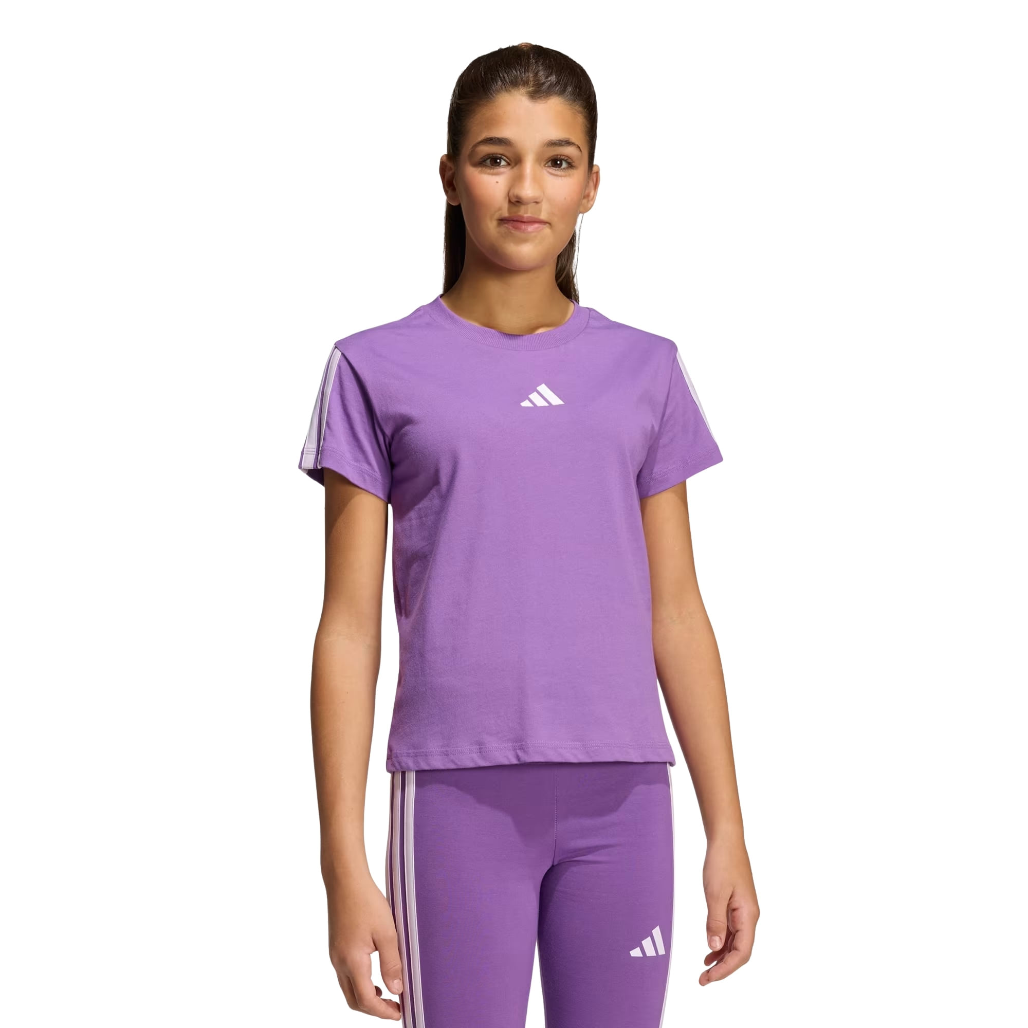Camiseta Adidas Essentials Infantil - Lilás