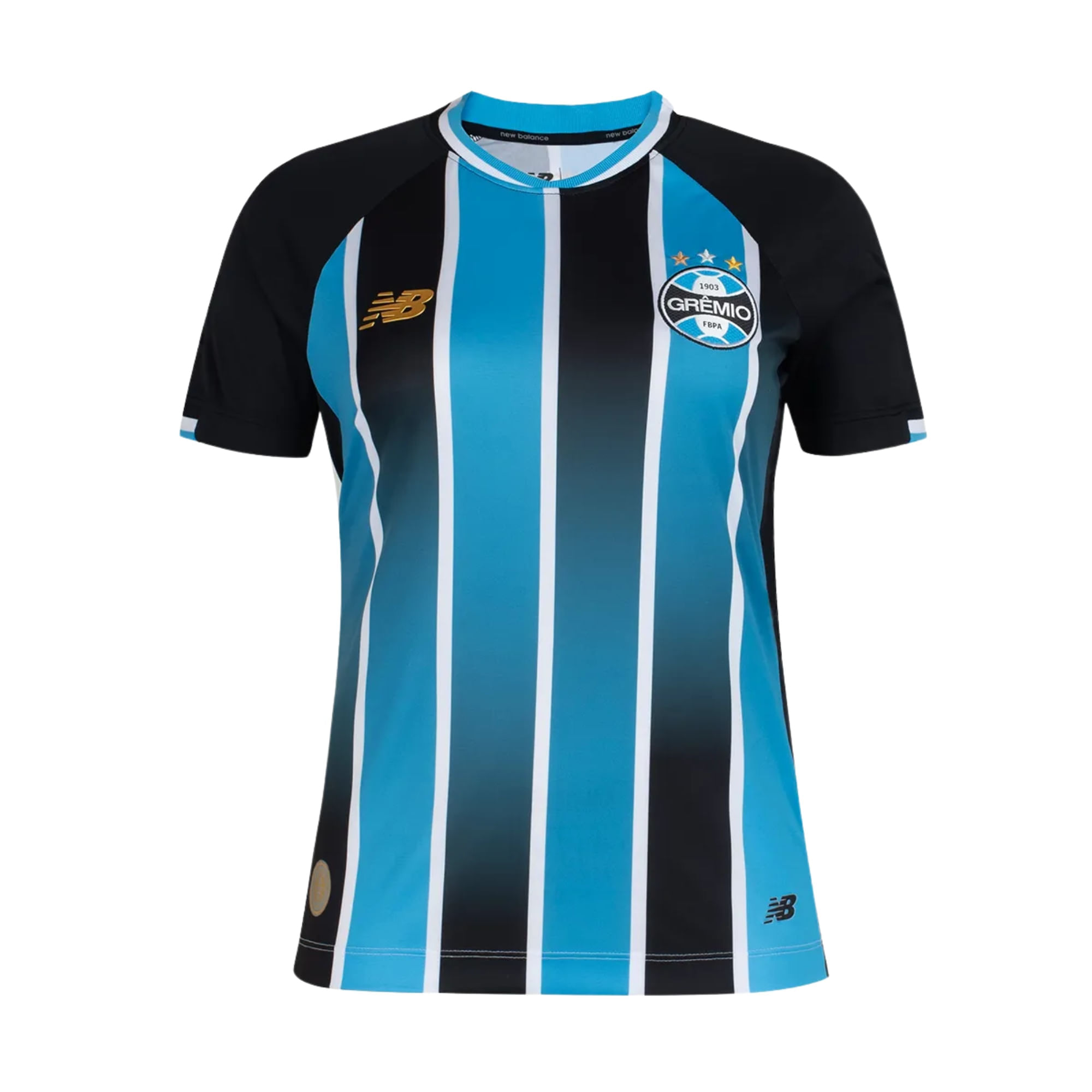 Camisa Grêmio I 26/27 New Balance Feminina - Preta/Azul