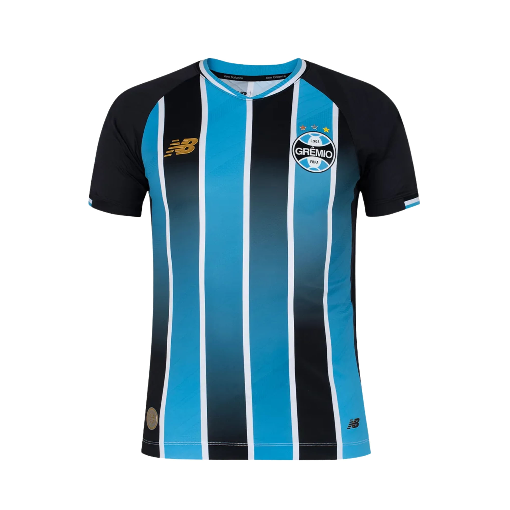 Camisa Grêmio I 26/27 New Balance Jogador Masculina - Preta/Azul