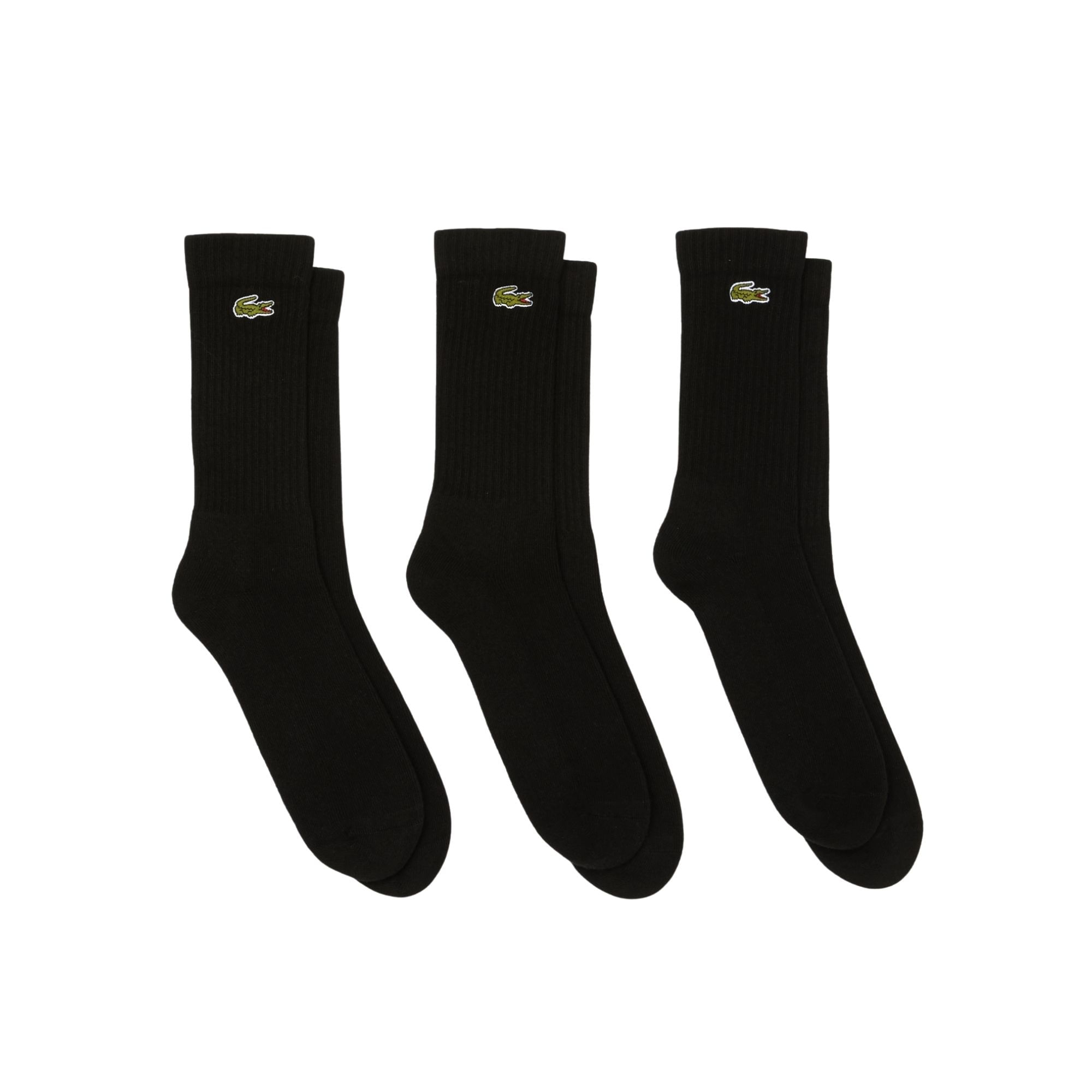Kit Meias Lacoste Sport 3 Pares Masculina - Preta