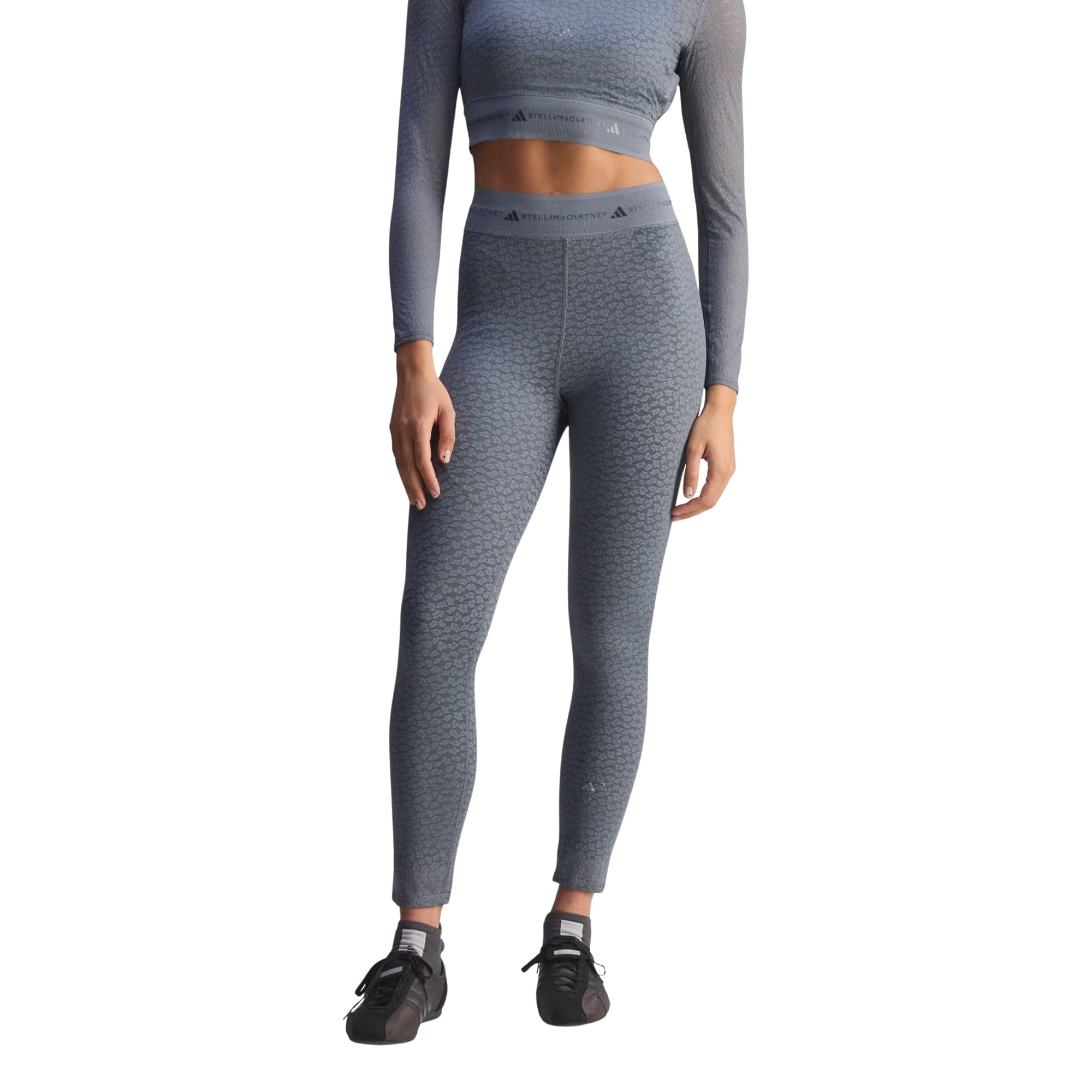 Calça Legging Adidas Stella Mccartney Feminina - Cinza