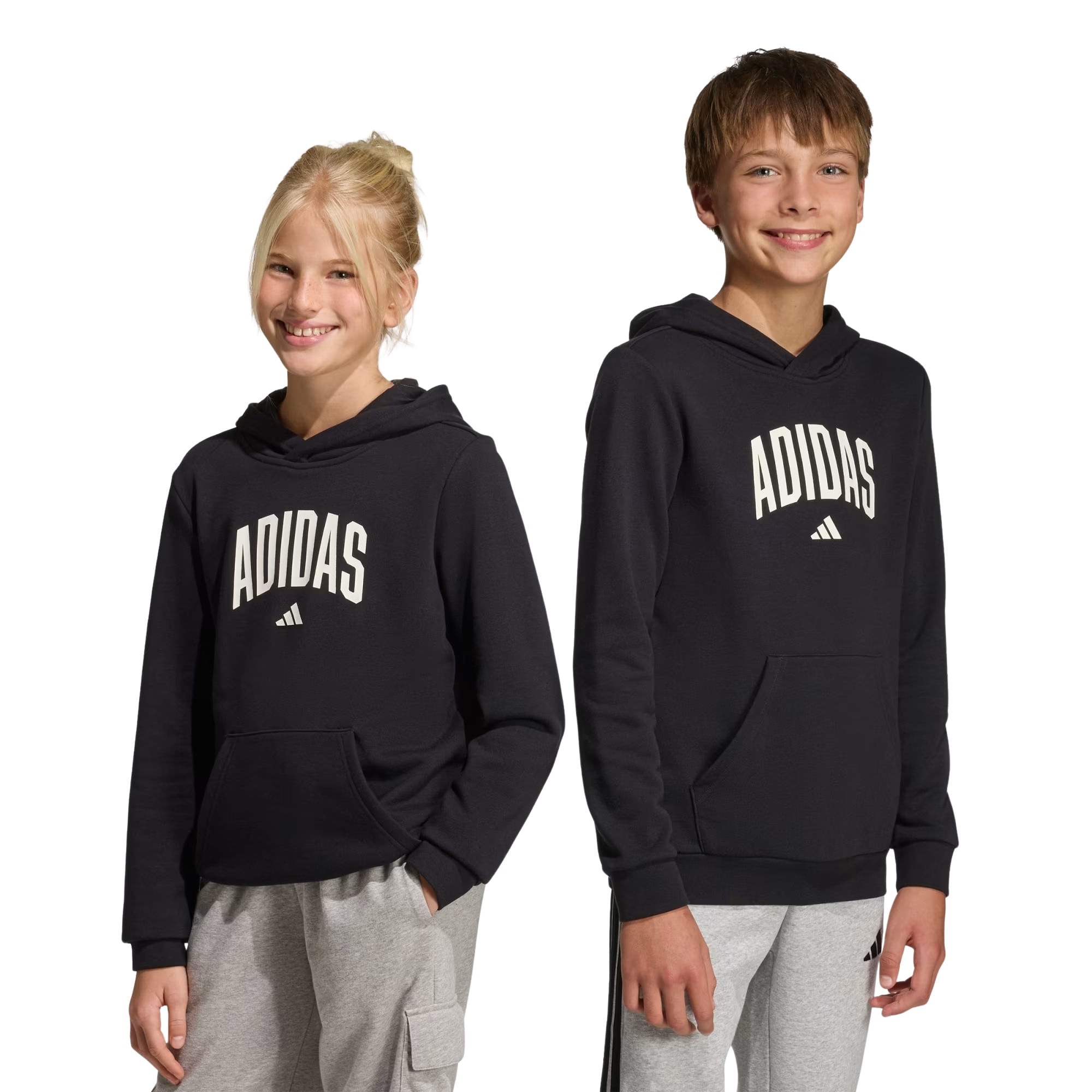 Blusão Com Capuz Adidas Codes Collegiate Infantil - Preto