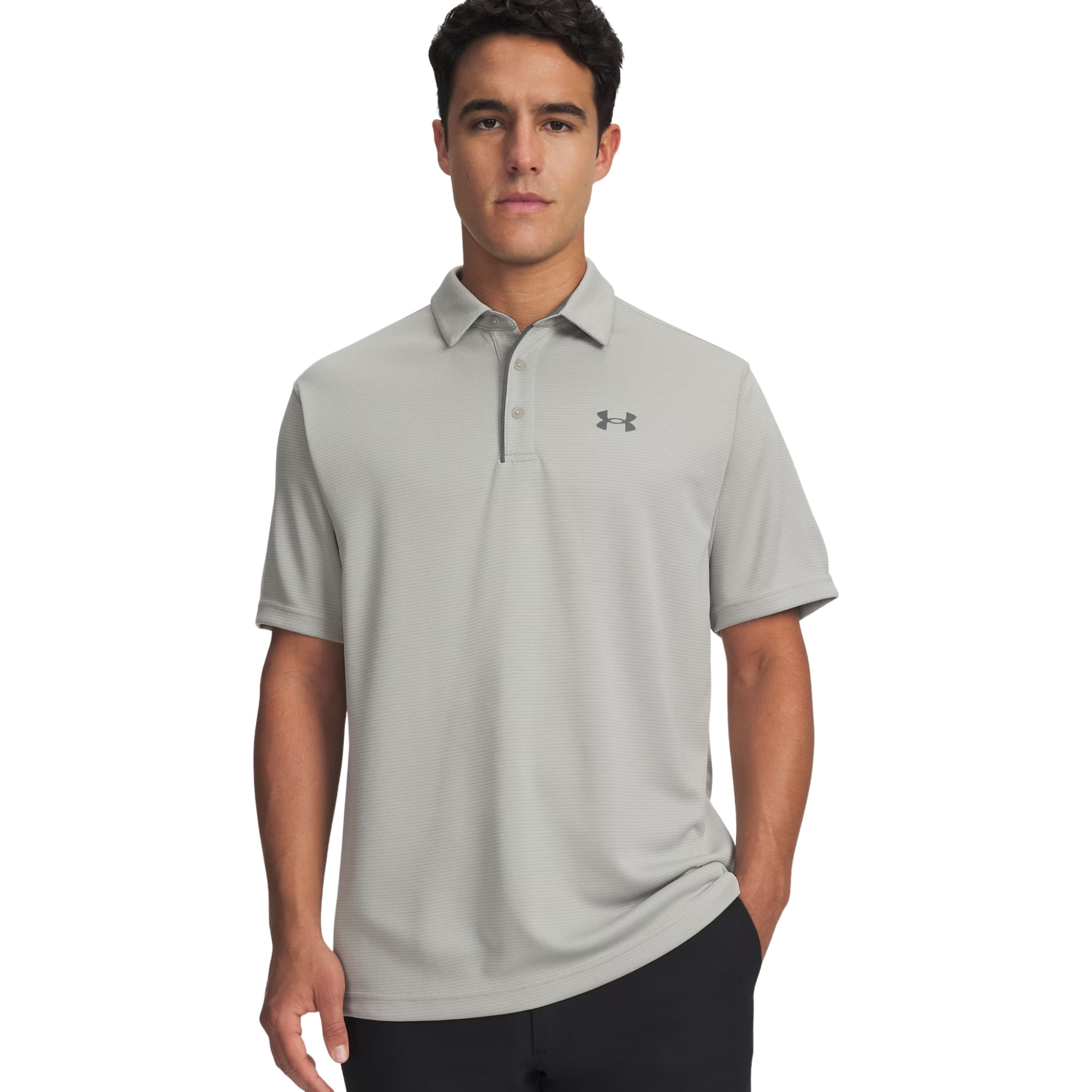 Camisa Polo Under Armour Tech Masculina - Cinza